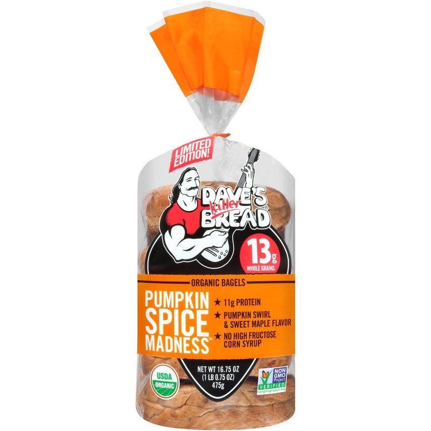 Dave's Killer Bread Pumpkin Spice Madness Organic Bagels