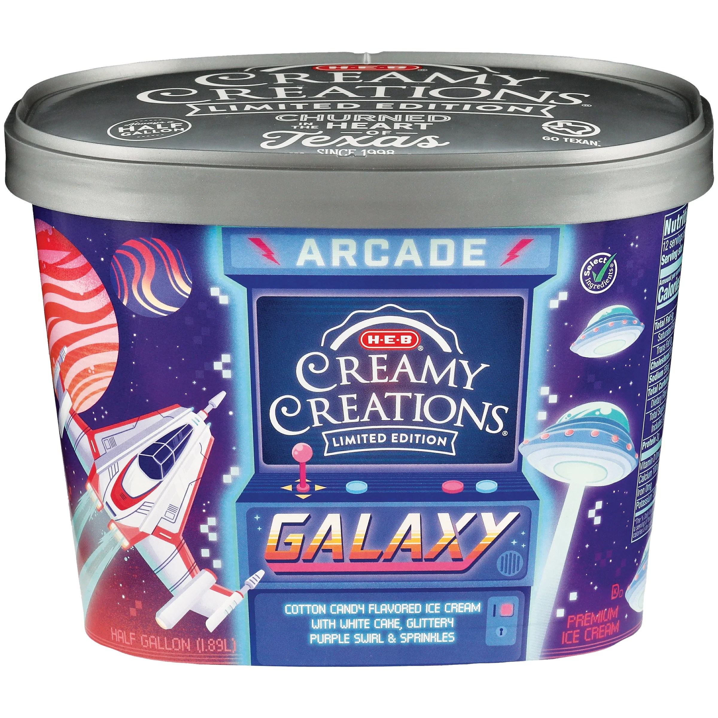HEB Creamy Creations Galaxy Limited Edition Ice Cream Shop Ice Cream & Treats at HEB