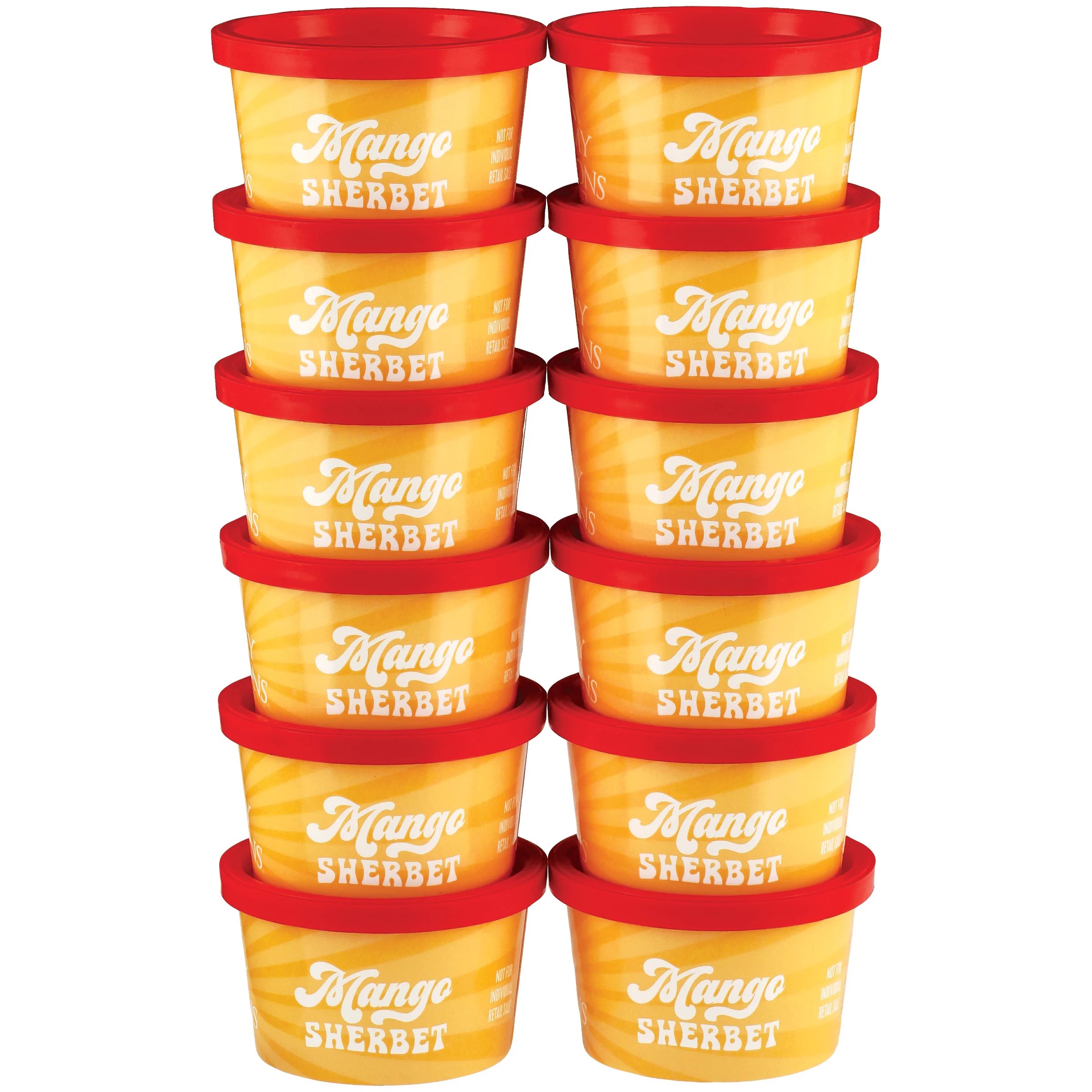 HEB Creamy Creations Mango Sherbet Cups Shop Ice Cream at HEB