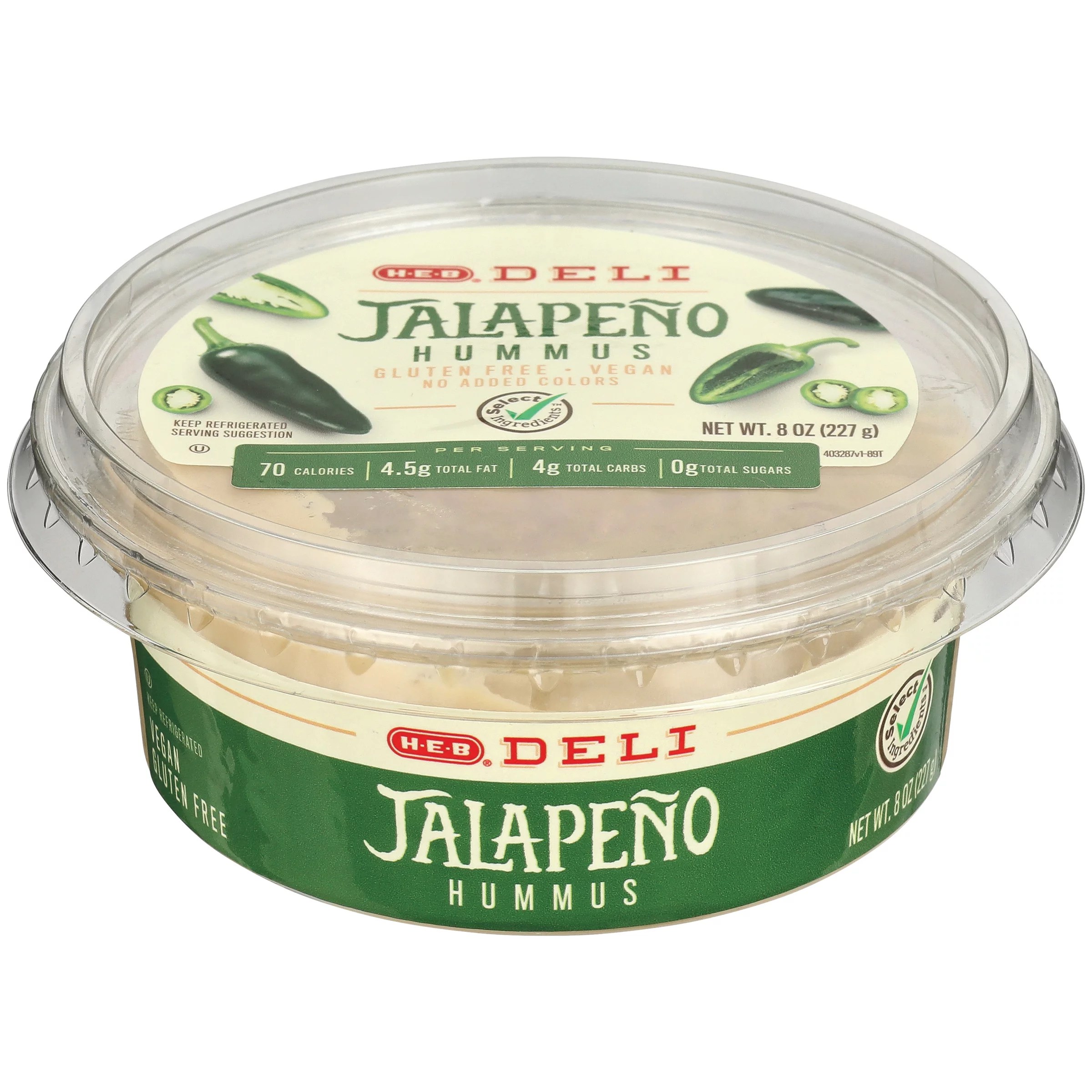 HEB Deli Jalapeno Hummus Shop Dip at HEB