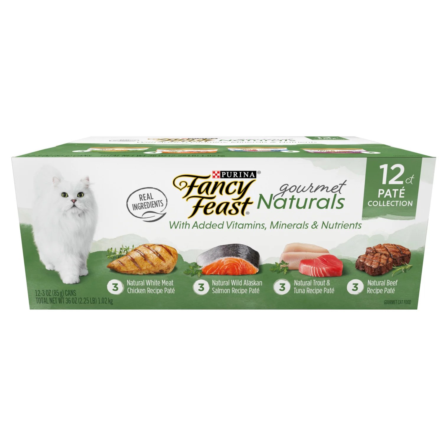 Purina Fancy Feast Gourmet Naturals Pate Collection Wet Cat Food Variety Pack Shop Cats at HEB
