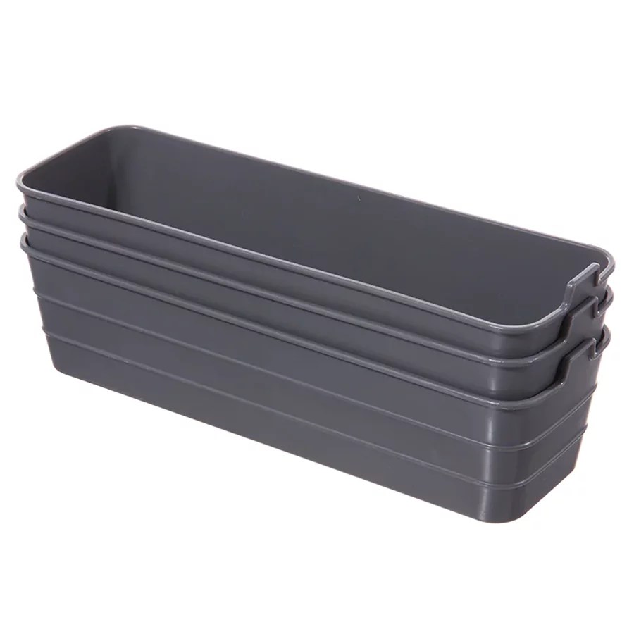 Starplast Gray Narrow Flex Bins Shop Storage & Organization at HEB