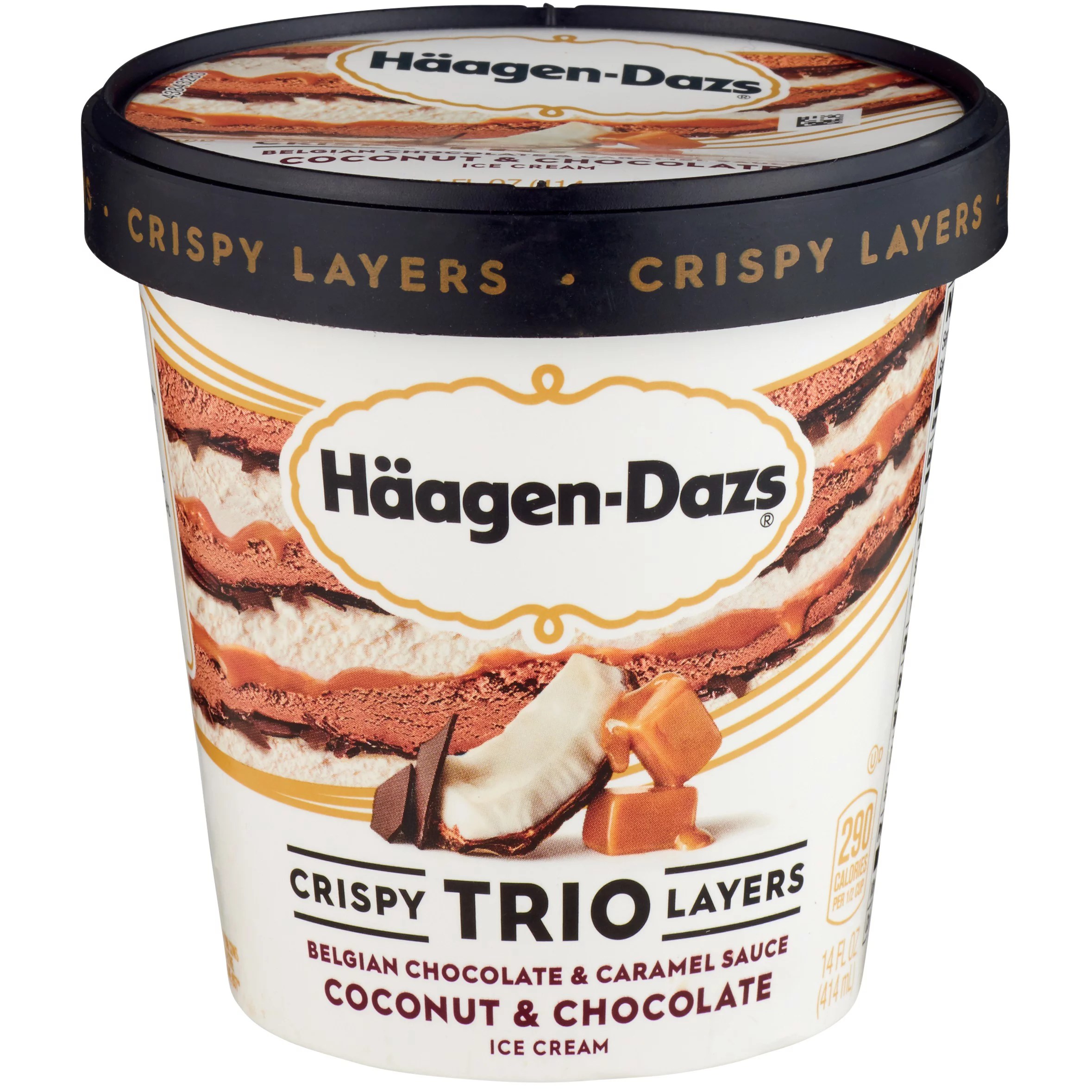 HaagenDazs Crispy Trio Layers Coconut & Chocolate Ice Cream Shop Ice