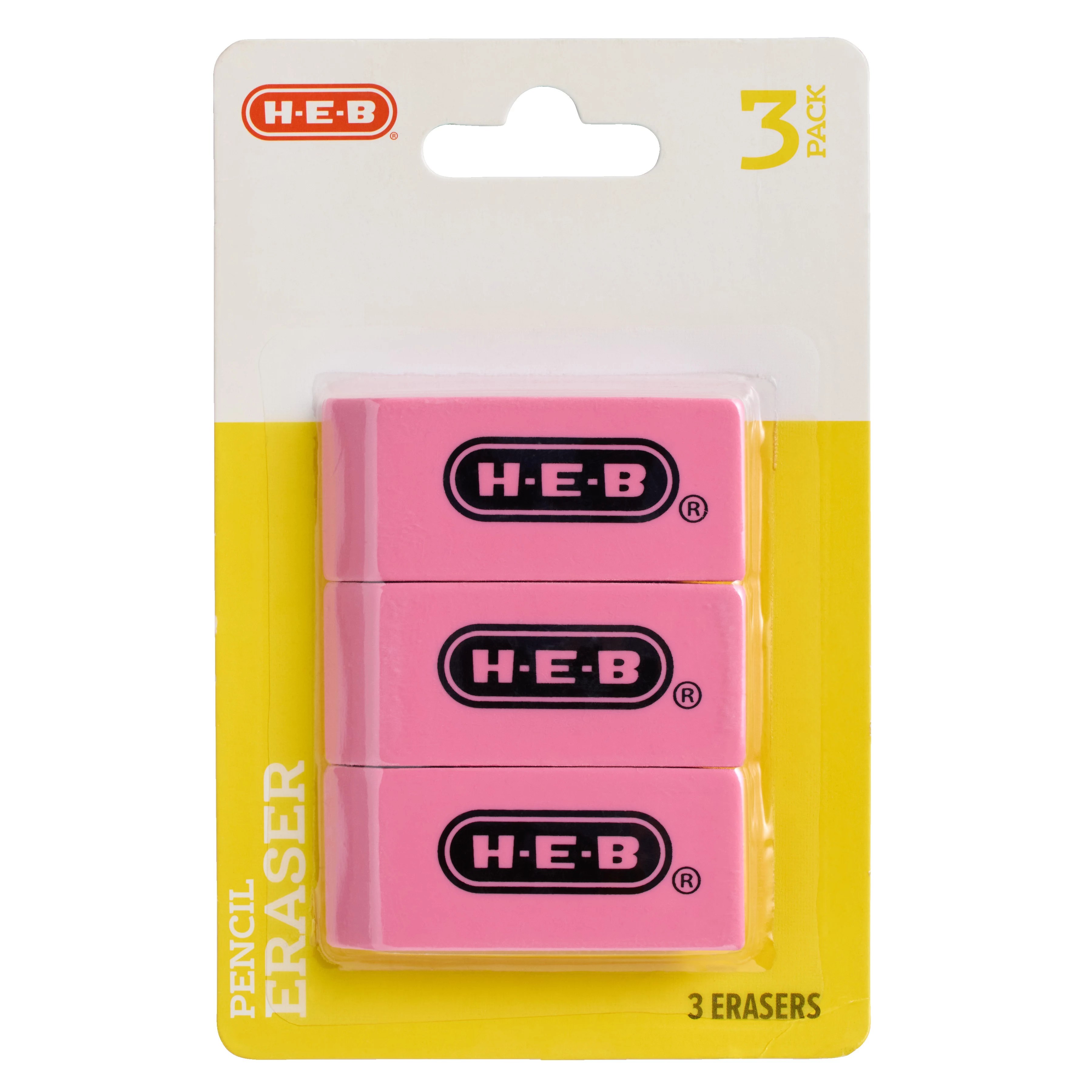 HEB Pink Pencil Erasers Shop Erasers & Ink Correction at HEB