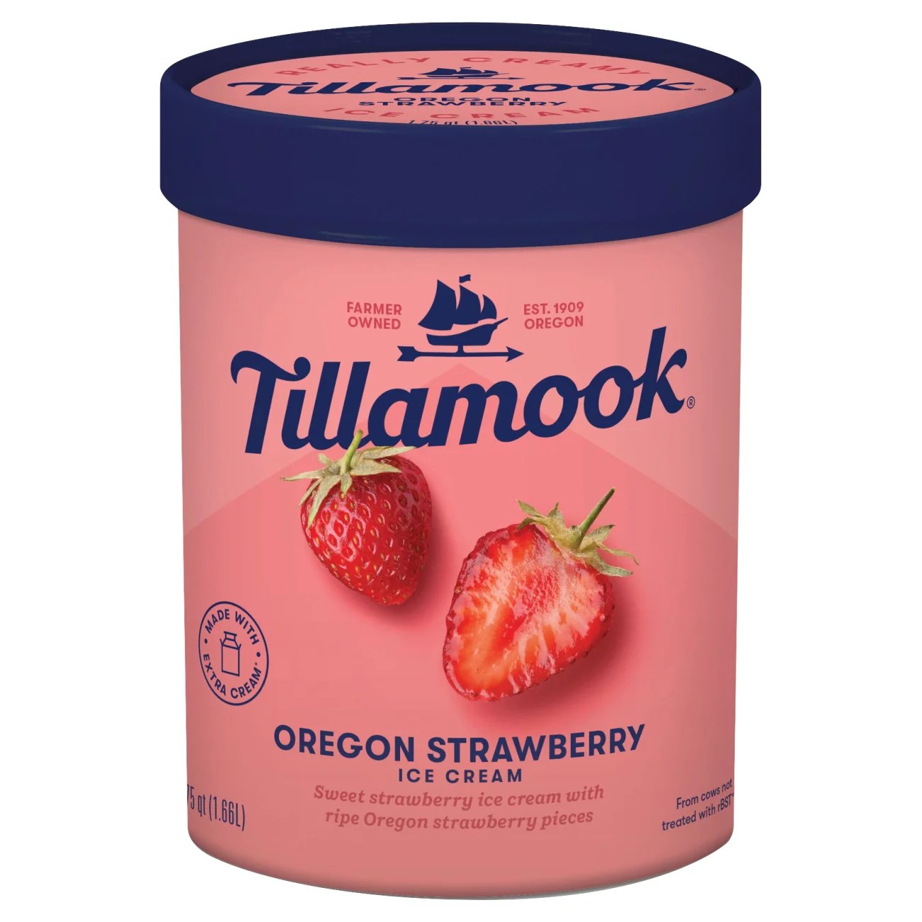 Tillamook Oregon Strawberry Ice Cream Shop Ice Cream at HEB