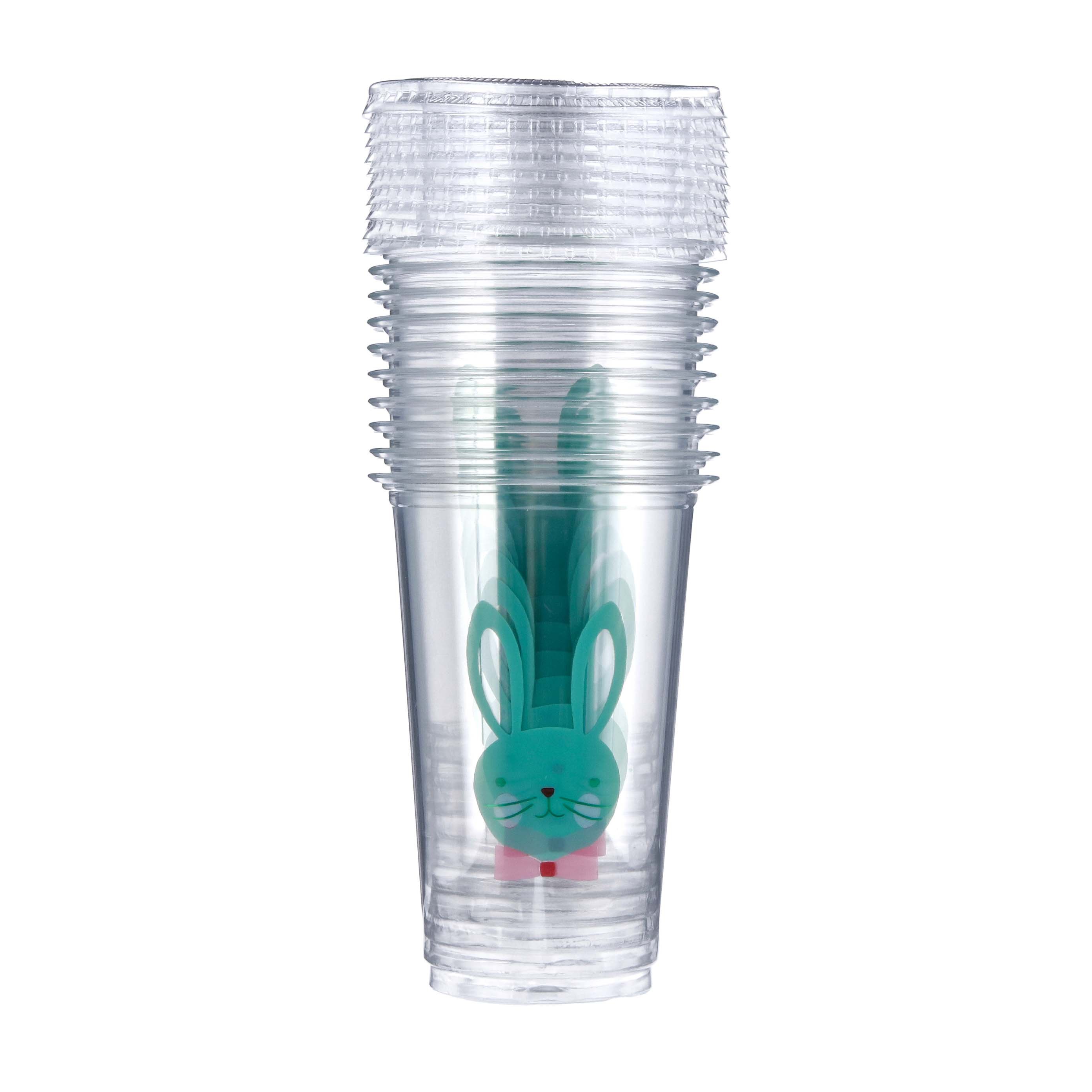 Destination Holiday Easter Bunny Plastic Cups with Lids Shop