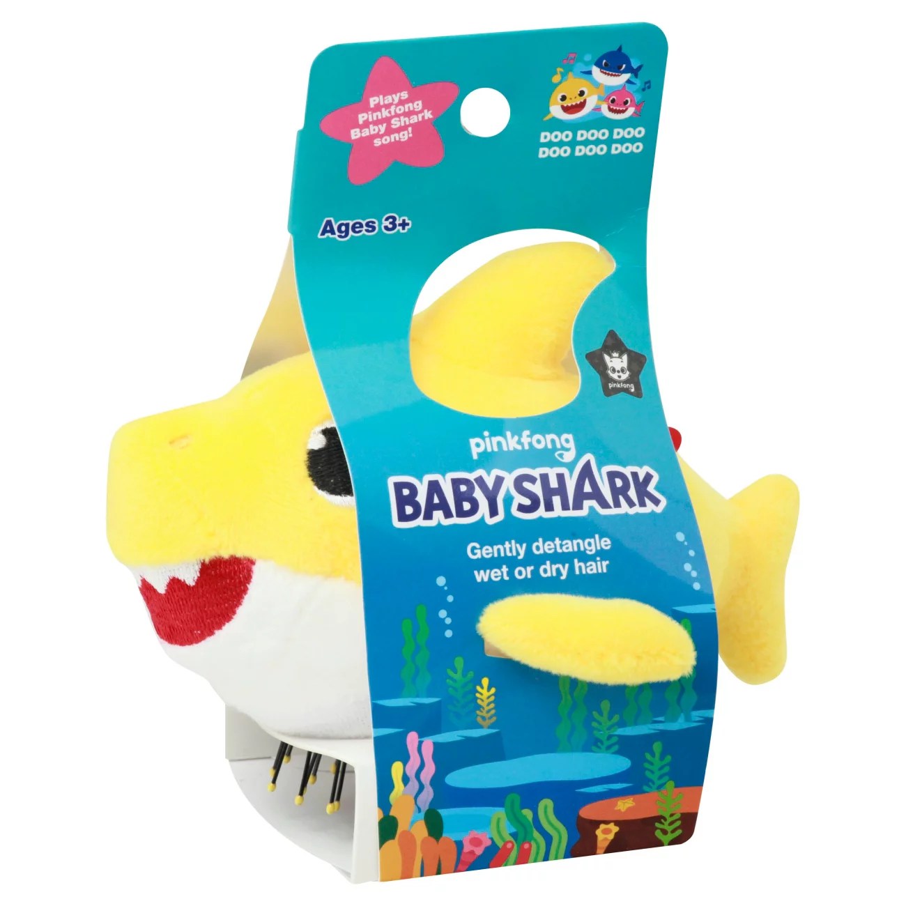 Pink Fong Baby Shak Detangle Brush Shop Clothes at HEB