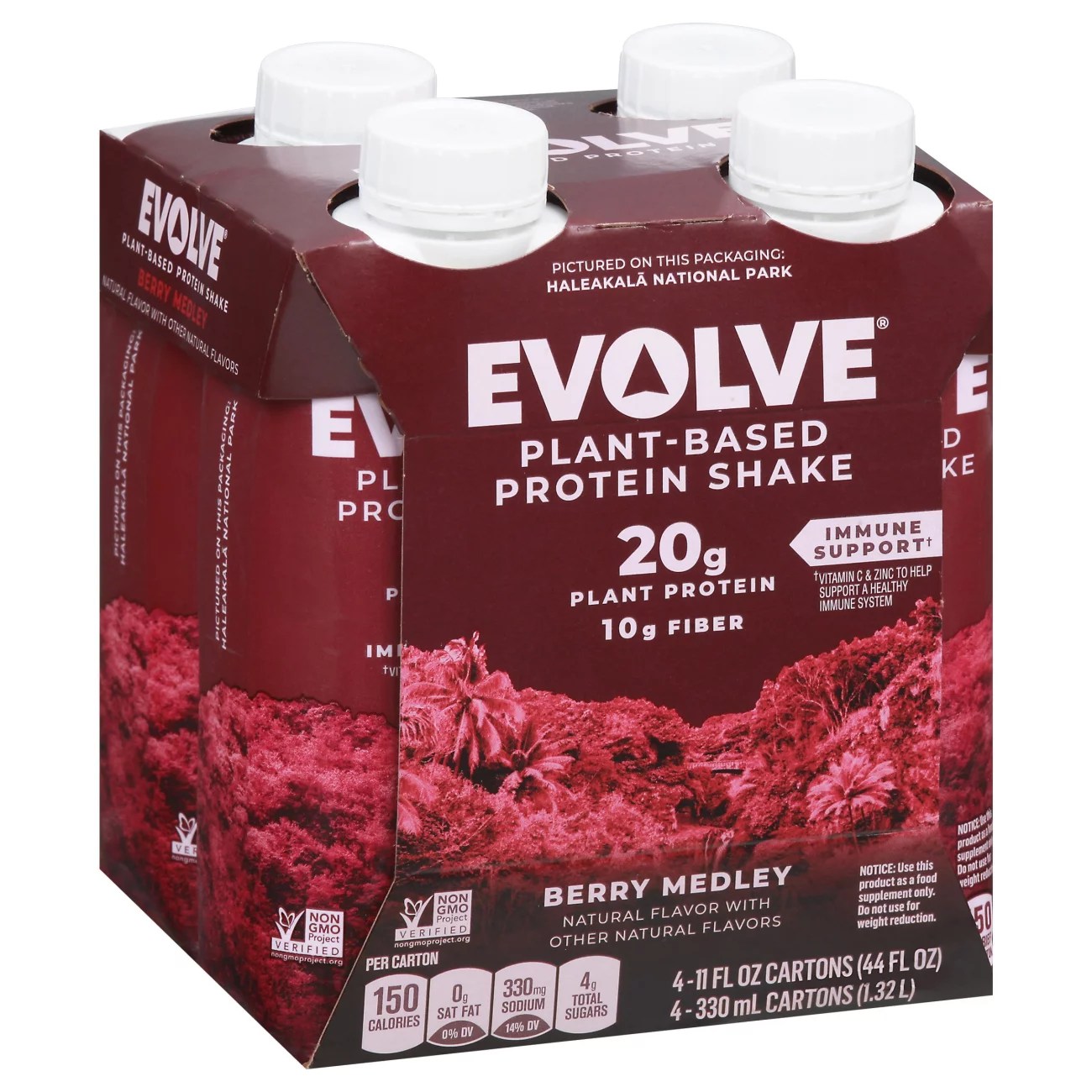 Evolve PlantBased Protein & Greens Shake Mixed Berry Beet Shop Diet