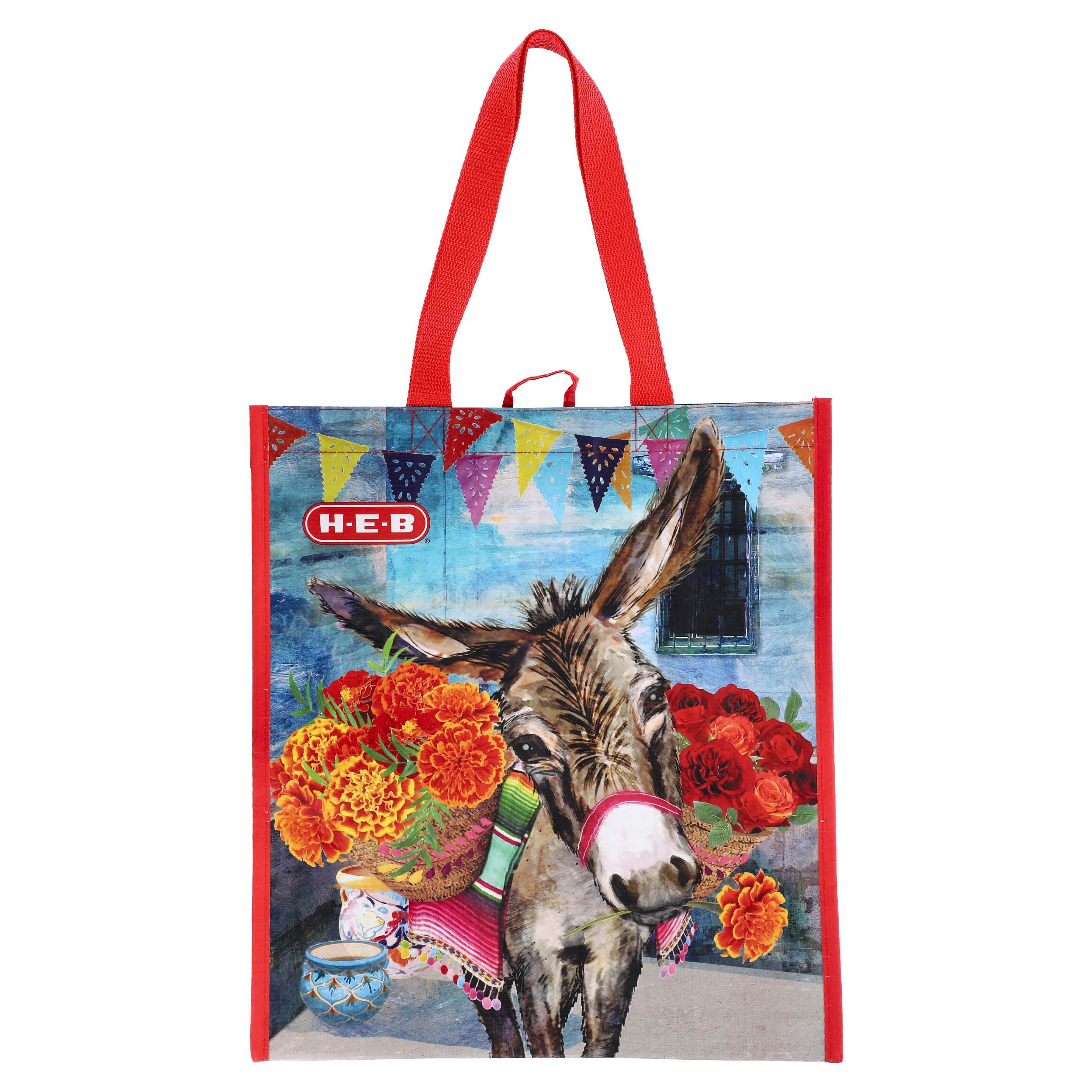 HEB Floral Burro Reusable Shopping Bag Shop Reusable Shopping Bags
