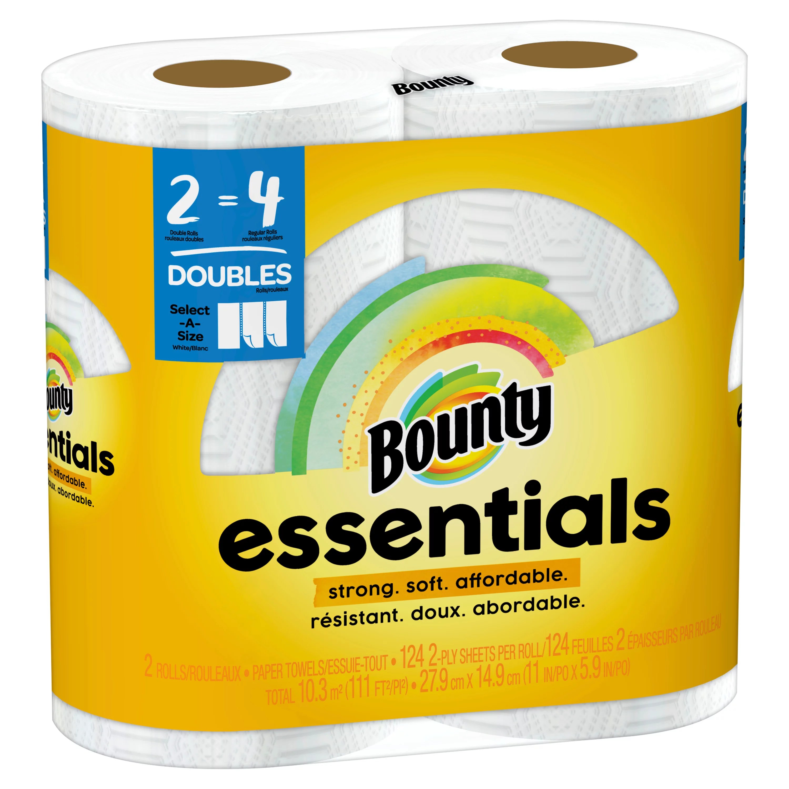 Bounty Essentials SelectASize Double Roll Paper Towels Shop Paper