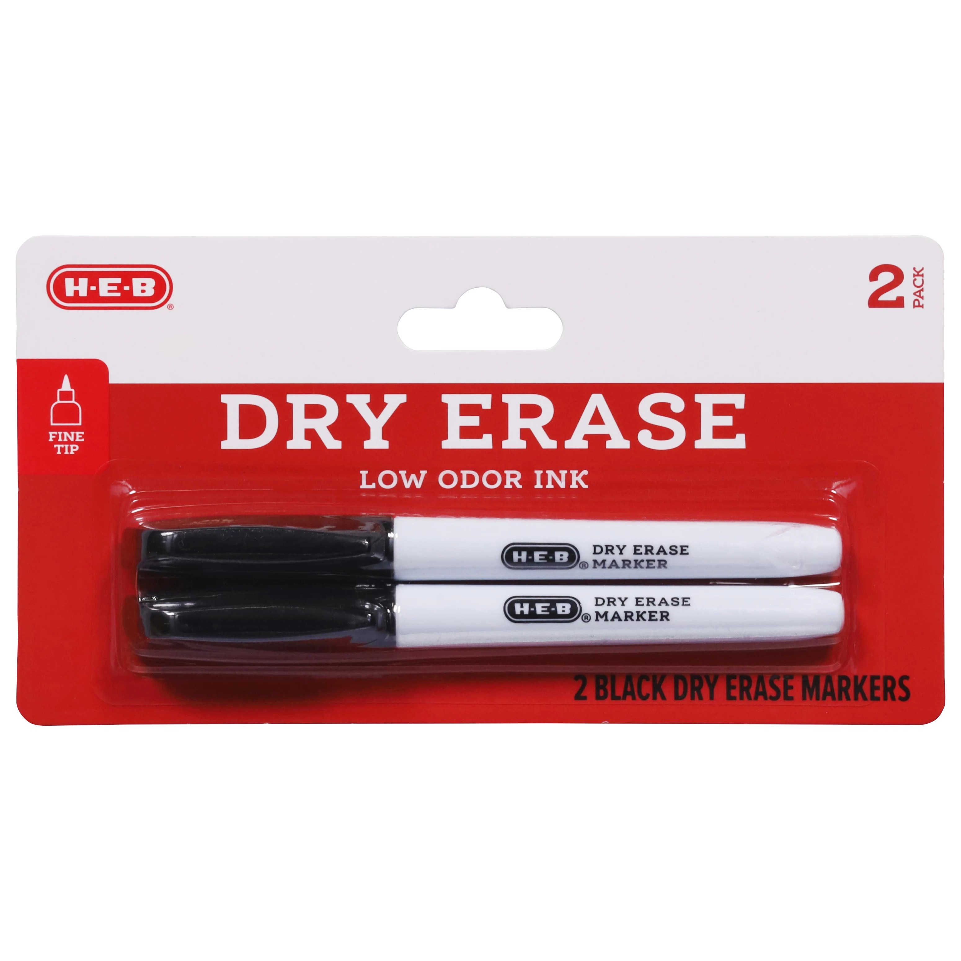 HEB Black Fine Point Dry Erase Markers Shop Highlighters & Dry