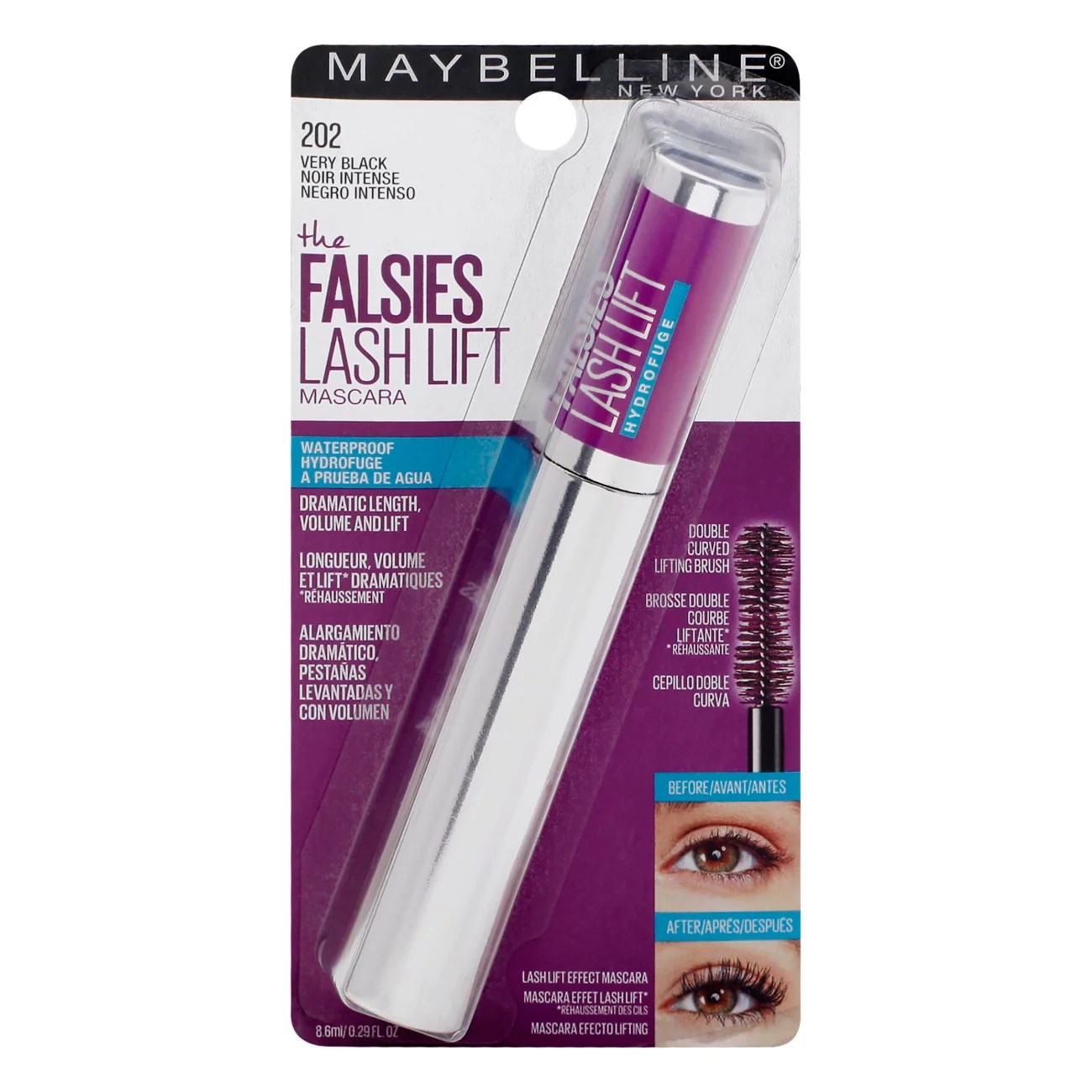 Maybelline Mascara Falsies Lash Lift Waterproof Black Shop Eyes at HEB