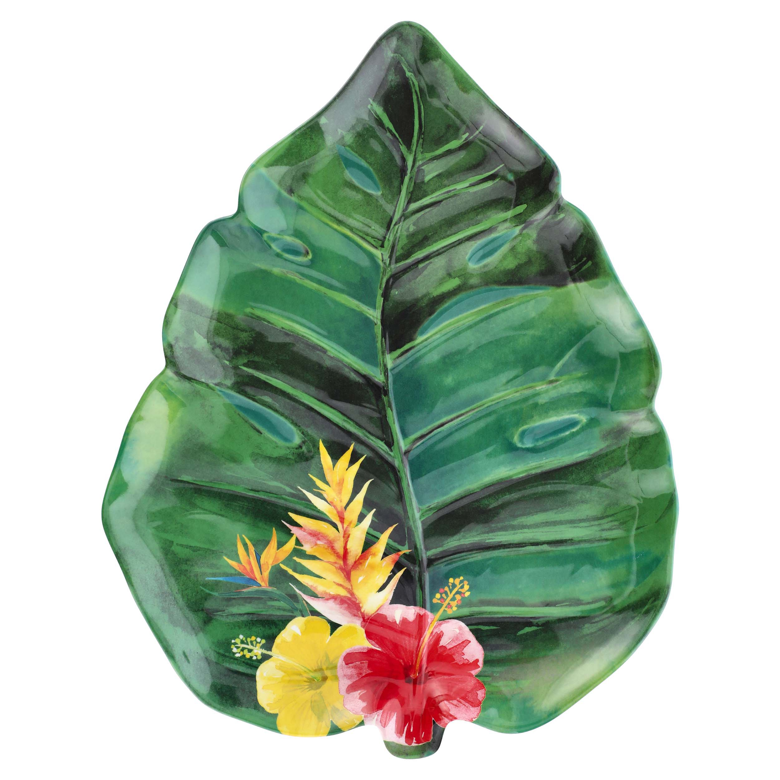 Haven & Key Tropical Palm Leaf Melamine Serve Tray Shop Dishes at HEB
