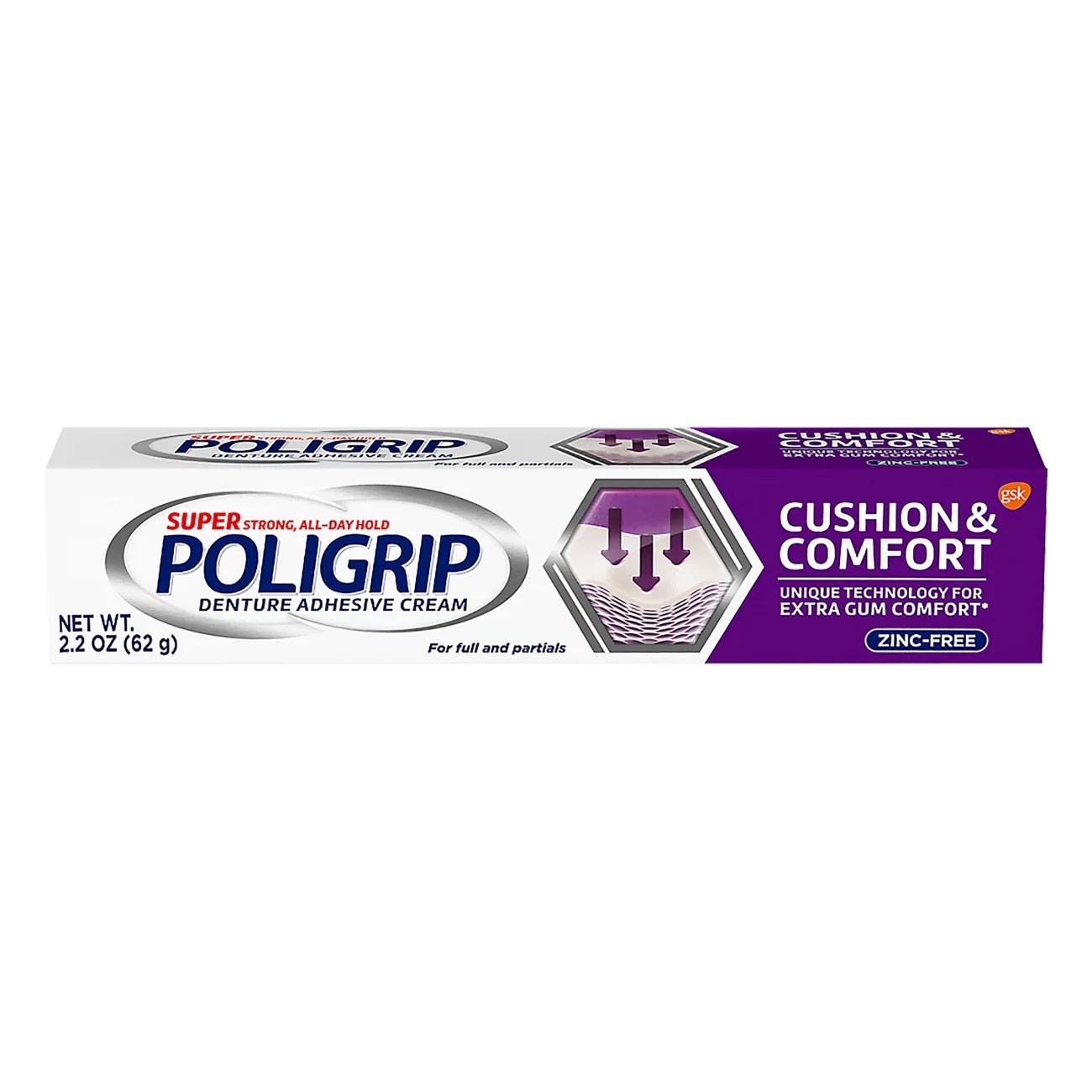 Super Poligrip Denture Adhesive Cream Cushion & Comfort Shop Denture