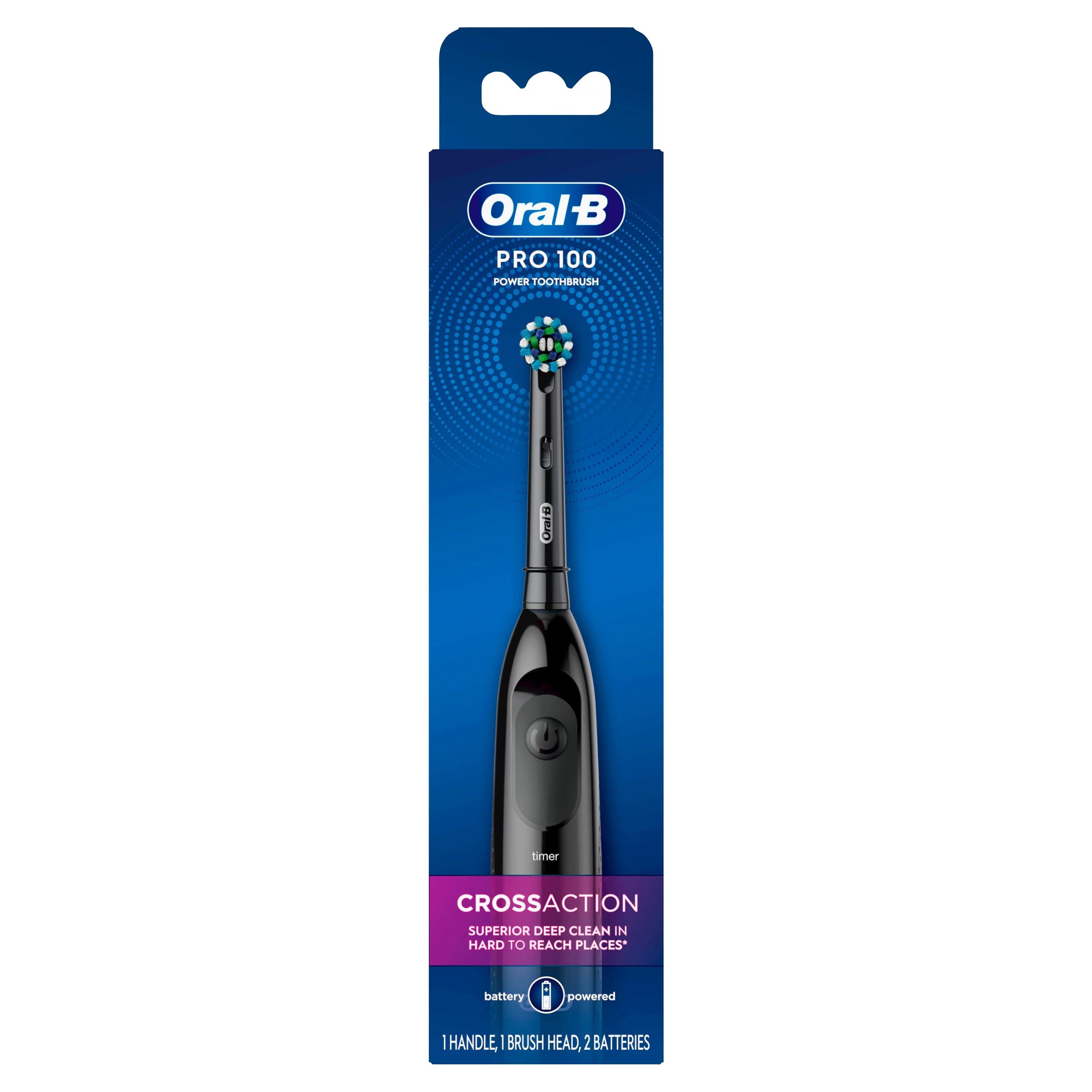 Oral-B Pro 100 Cross Action Powered Toothbrush - Shop Oral Hygiene at H-E-B