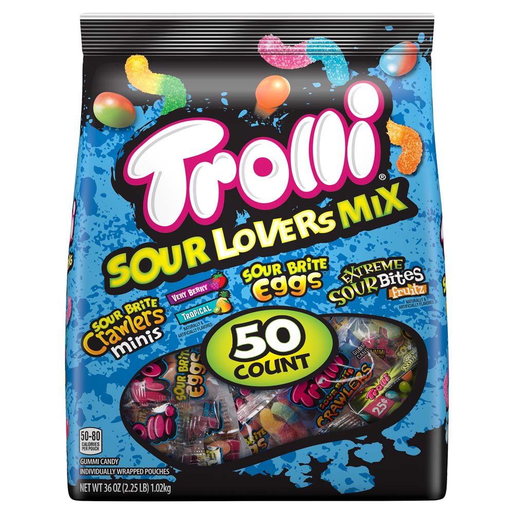 Trolli Sour Lovers Mix Gummi Candy Variety Pack, 50 ct. Shop Candy at