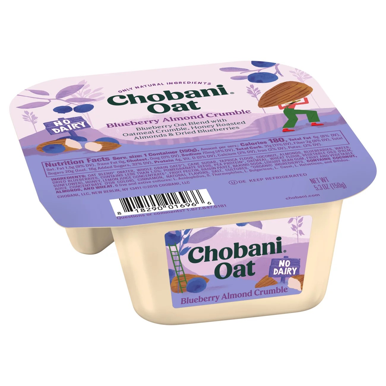 Chobani Blueberry Almond Crumble Crunch Yogurt Shop Yogurt at HEB