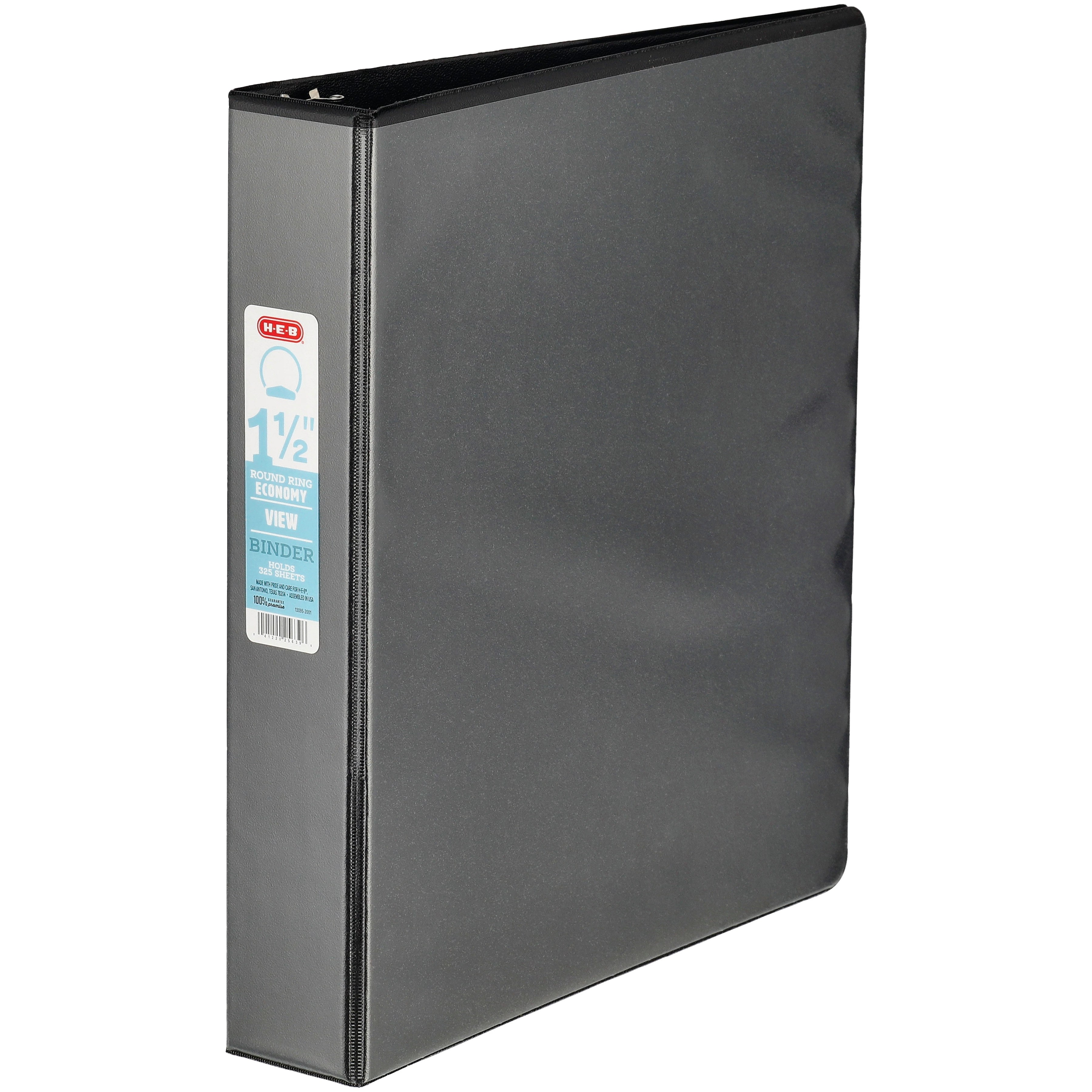 HEB Black Economy View Binder Shop Binders at HEB