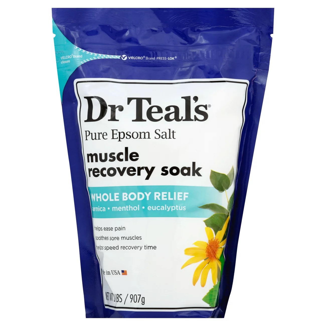Dr Teal's Muscle Recovery Soak Pure Epsom Salt Shop Bath & Skin Care