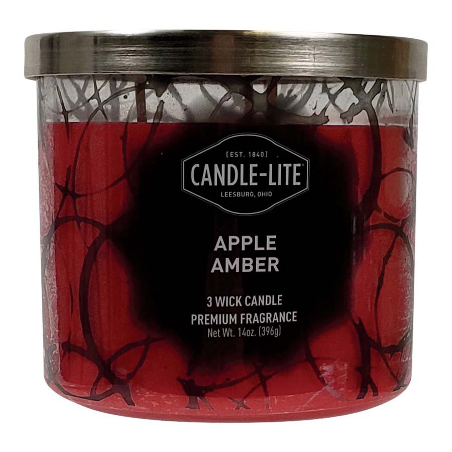 CandleLite Apple Amber 3 Wick Scented Candle Shop Candles at HEB