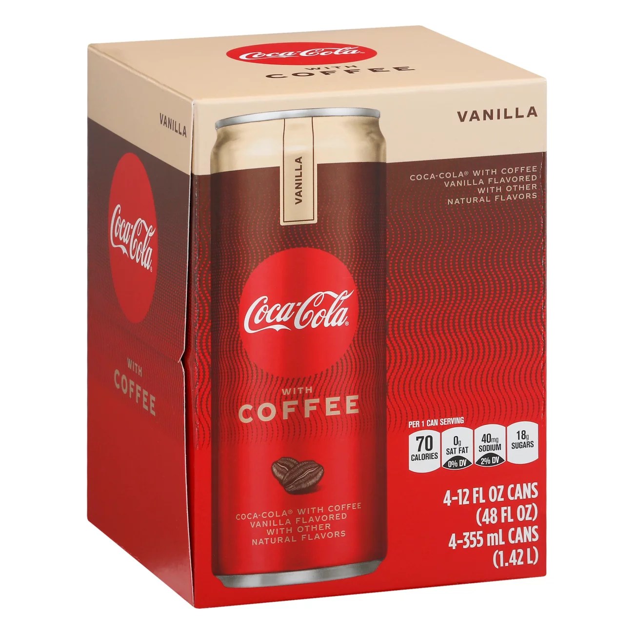 CocaCola with Coffee Vanilla 12 oz Cans Shop Soda at HEB