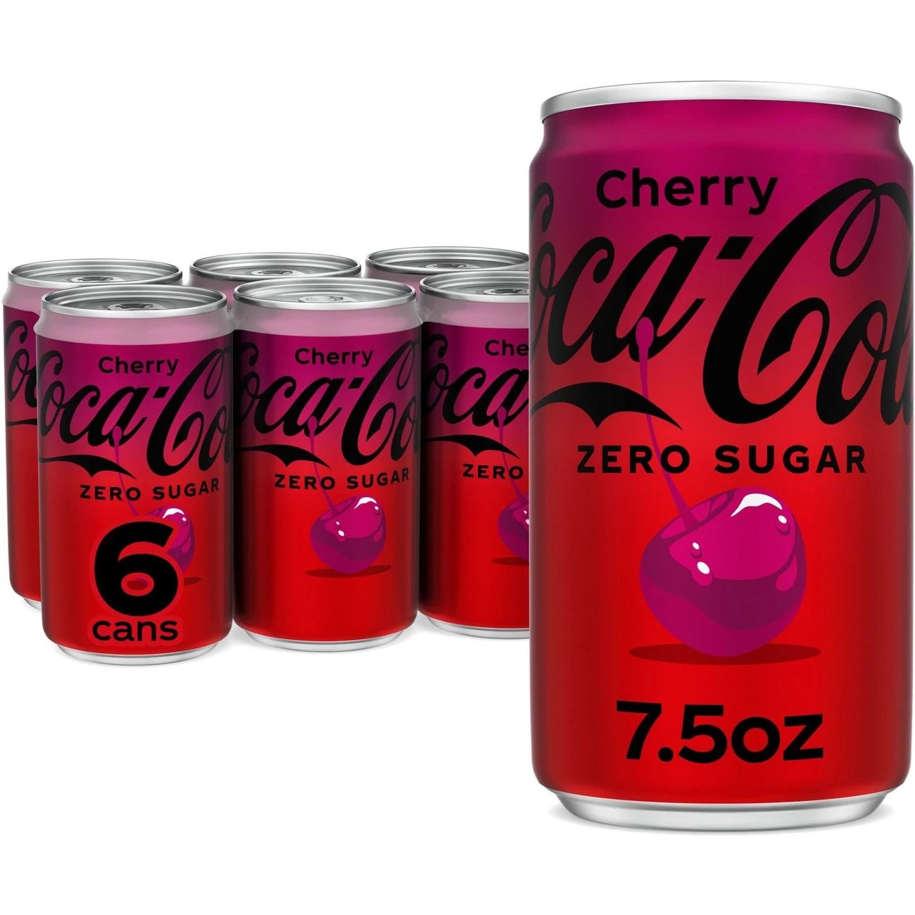 CocaCola Zero Sugar Cherry Coke 7.5 oz Cans Shop Soda at HEB