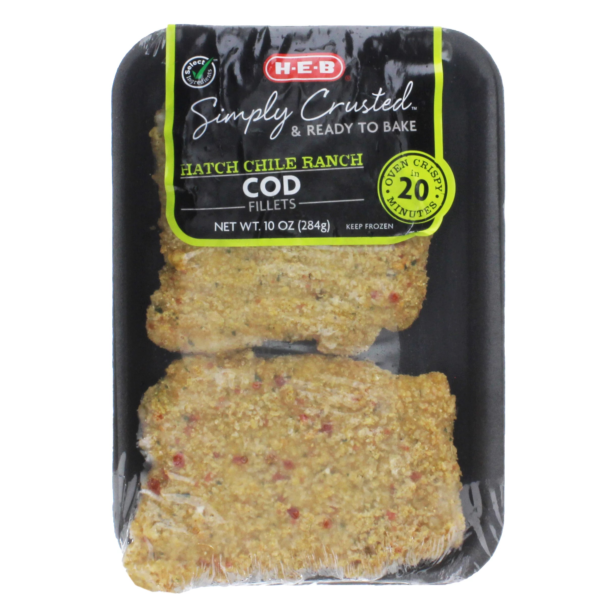 HEB Hatch Chile Ranch Encrusted Cod Fillet Shop Fish at HEB