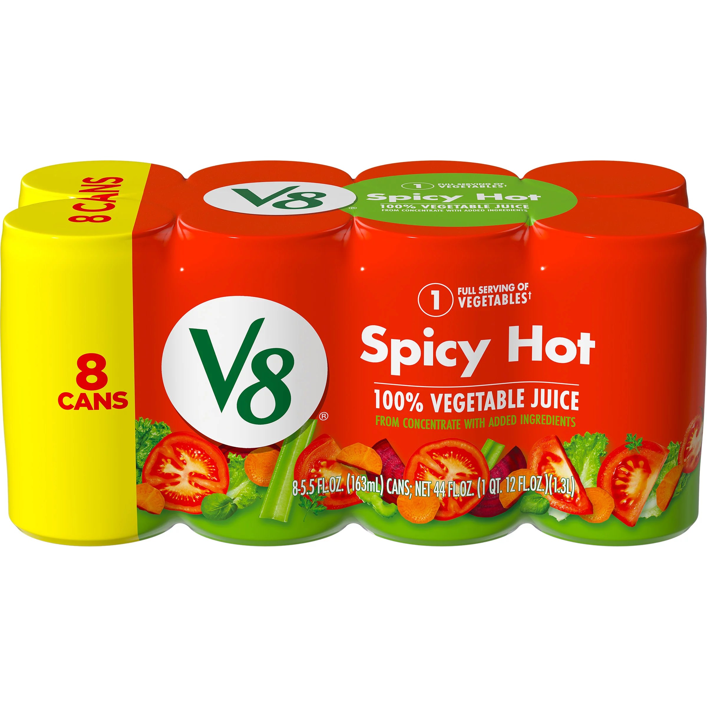 V8 Spicy Hot 100 Vegetable Juice 5.5 oz Cans Shop Juice at HEB