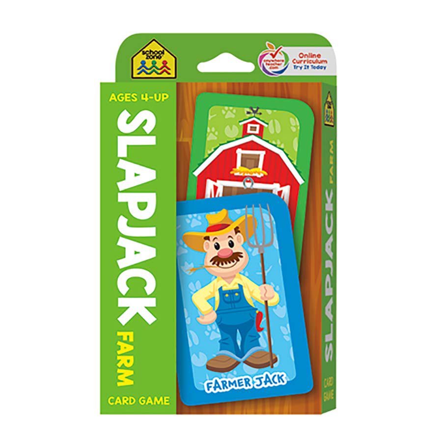 School Zone SlapJack Farm Card Game Shop Books