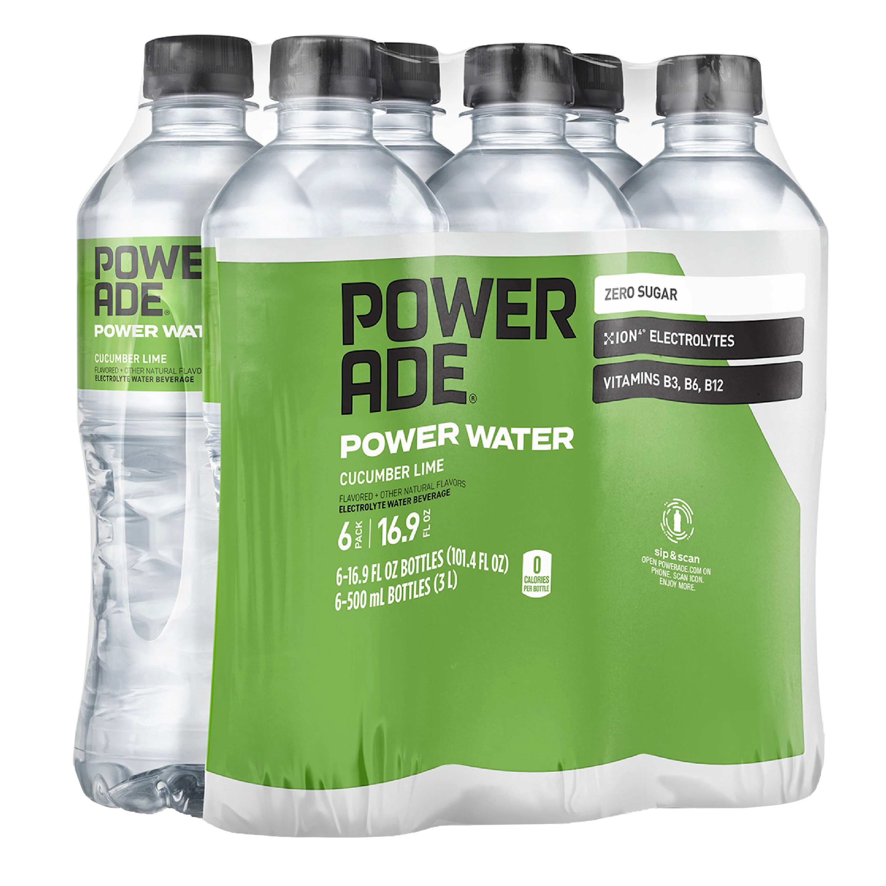 Powerade Cucumber Lime Power Water 16.9 oz Bottles Shop Sports