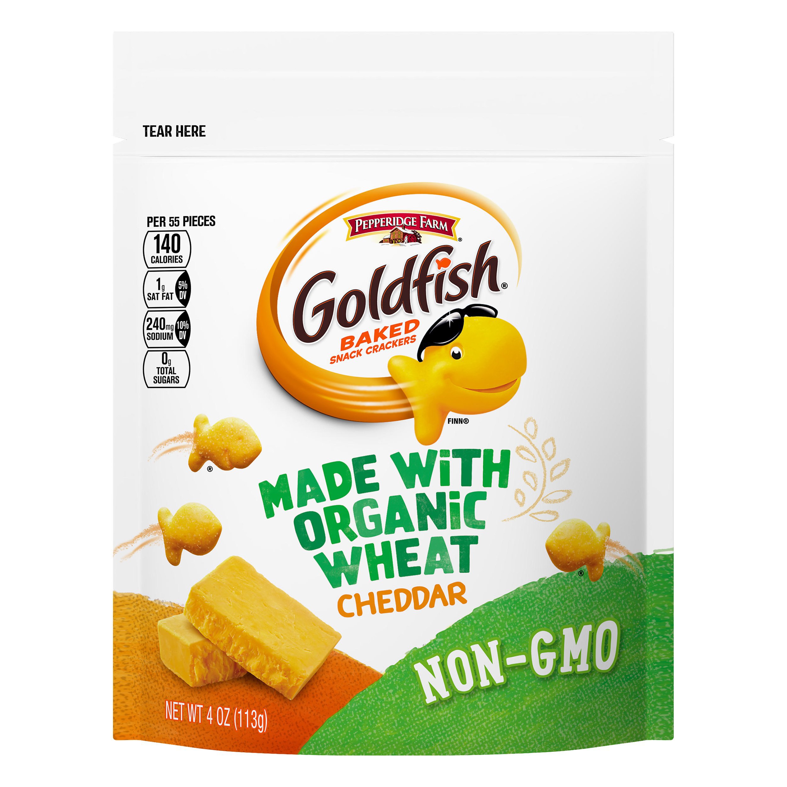 Pepperidge Farm Goldfish Organic Cheddar Baked Snack Crackers Shop