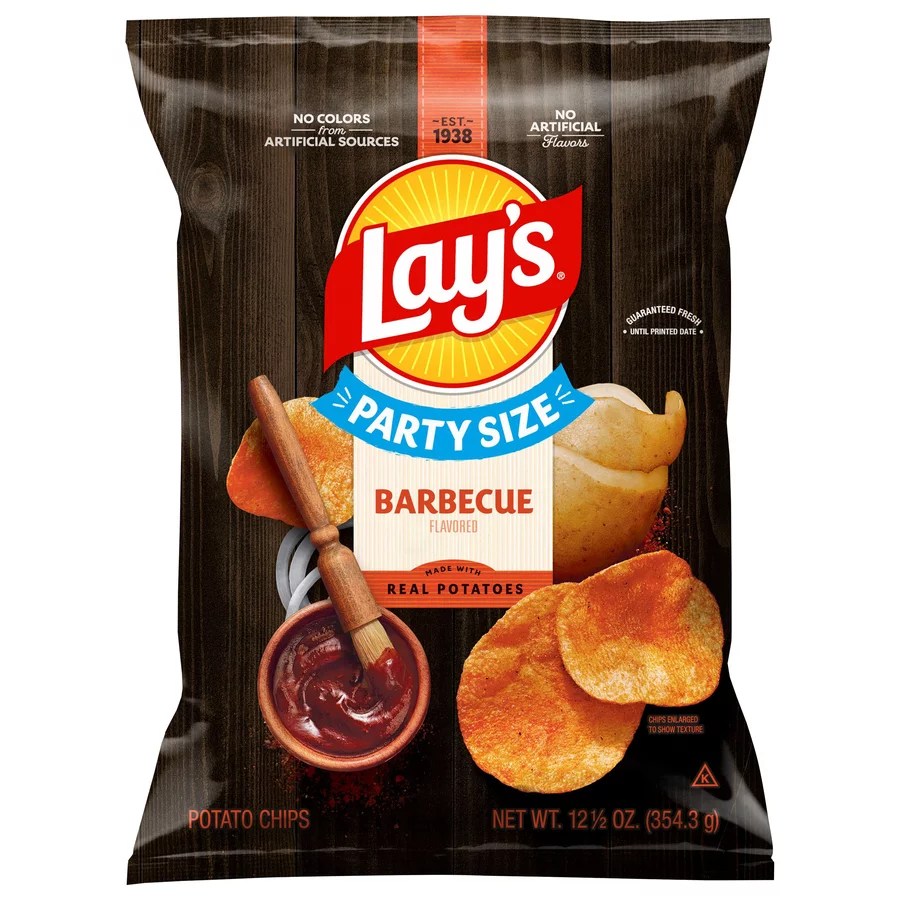 Lay's Barbecue Potato Chips Party Size Shop Chips at HEB
