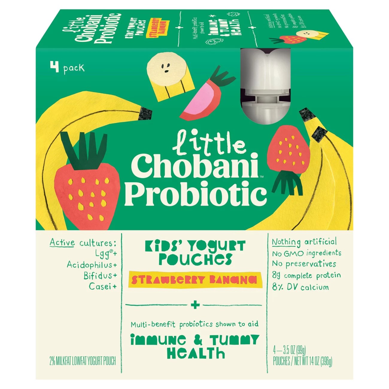 Chobani Little Chobani Probiotic Strawberry Banana LowFat Yogurt