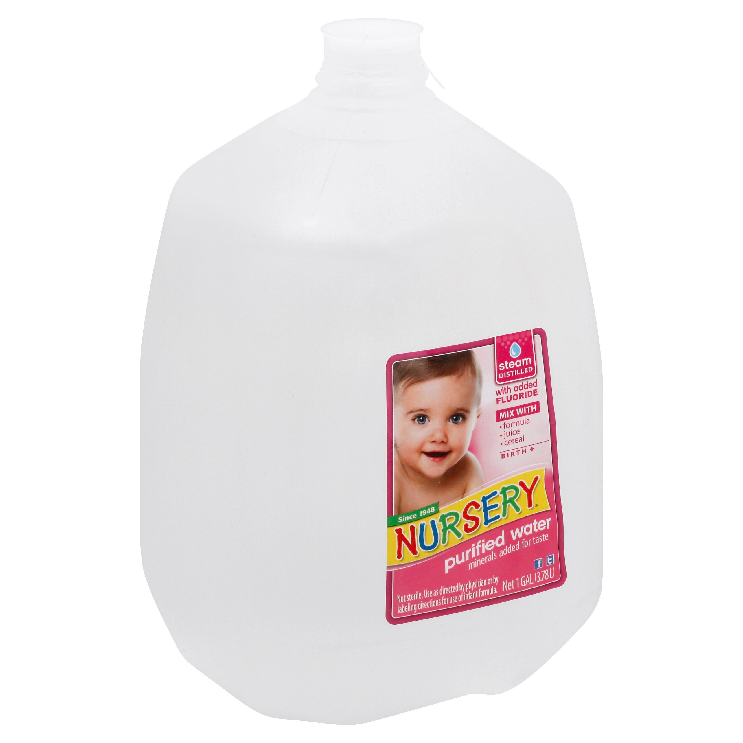 Nursery Purified Water with Fluoride Shop Juice &amp, Water at HEB