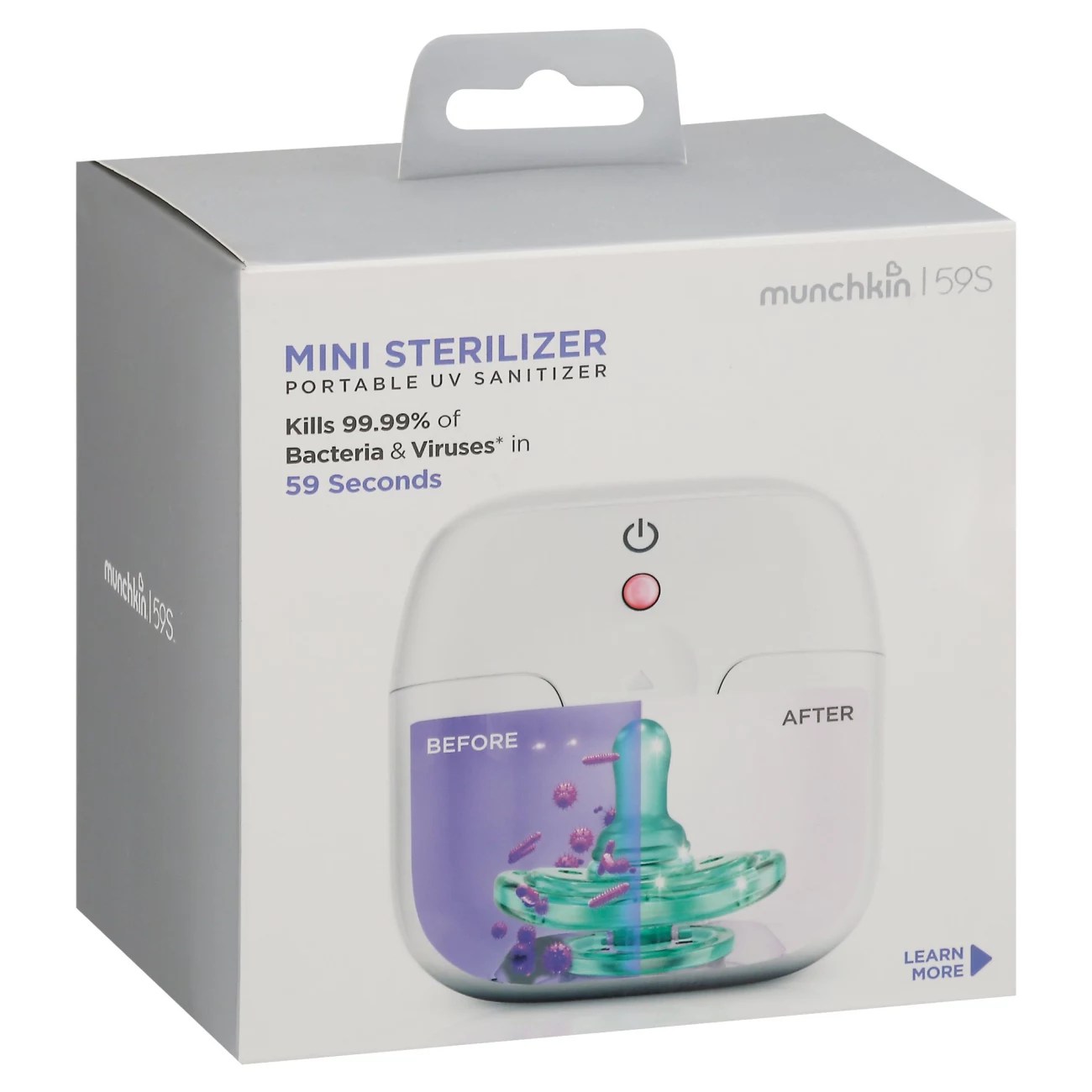 MUNCHKIN 59S Mini Sterilizer Portable UV Sanitizer Shop Carrying
