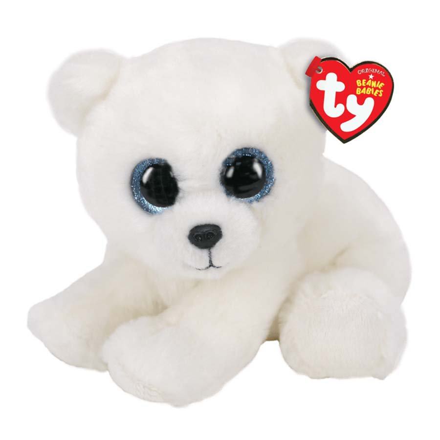 ty Ari White Polar Bear Beanie Babies Plush Shop Toys at HEB