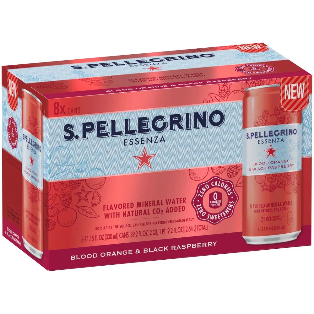 San Pellegrino Essenza Blood Orange & Black Raspberry Flavored Mineral