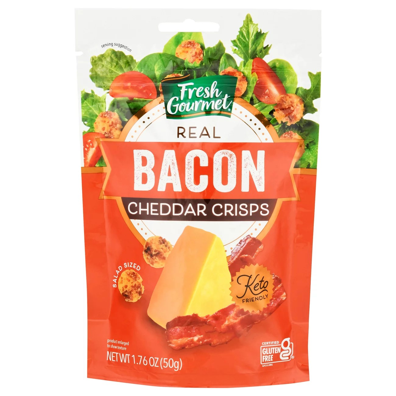 Fresh Gourmet Bacon Cheddar Cheese Crisps Shop Salad Toppings at HEB