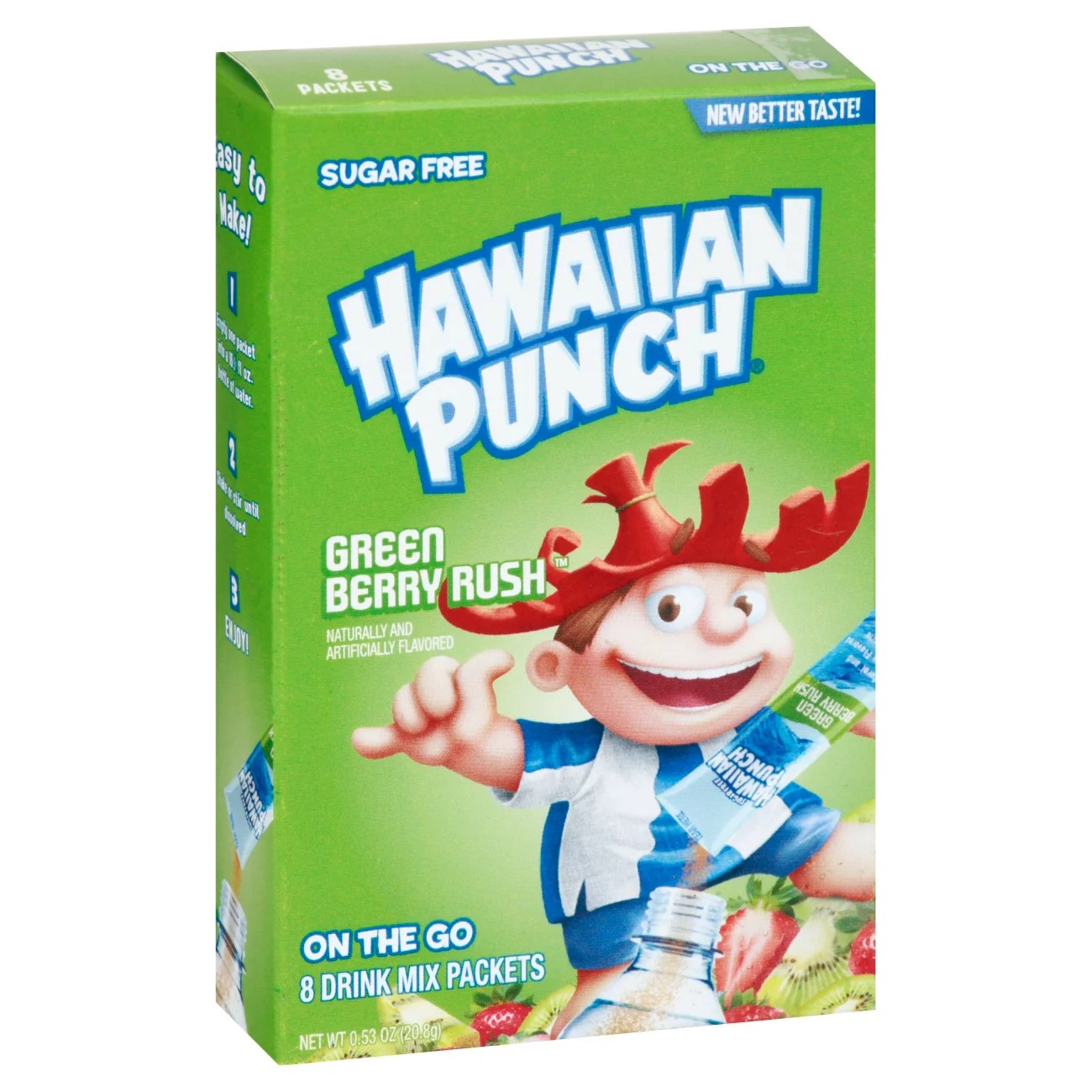 Hawaiian Punch Green Berry Rush Mix Packets Shop Mixes & Flavor