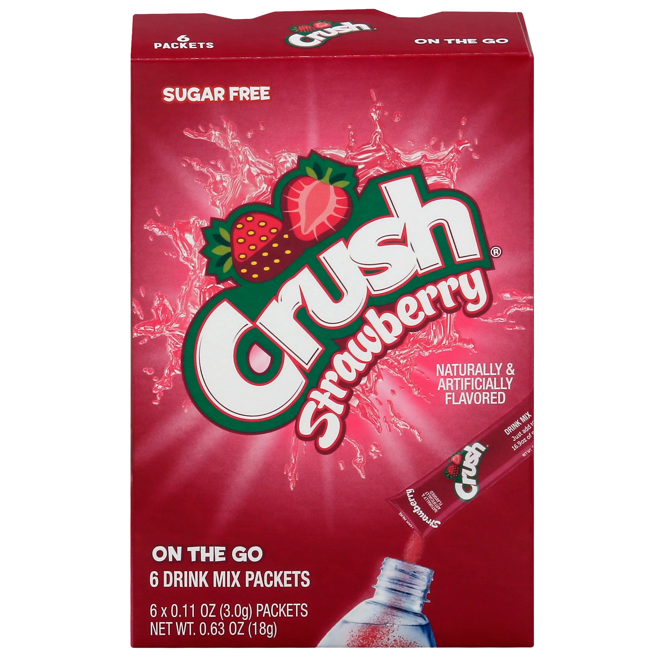 Crush Crush Strawberry Powder Drink Mix Shop Mixes & Flavor Enhancers