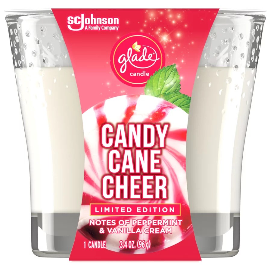 Glade Candy Cane Cheer Candle Shop Candles at HEB