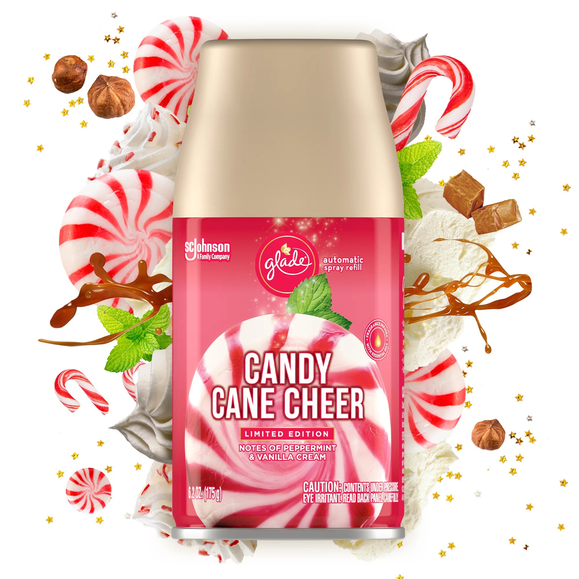 Glade Candy Cane Cheer Automatic Spray Refill Shop Air Fresheners at