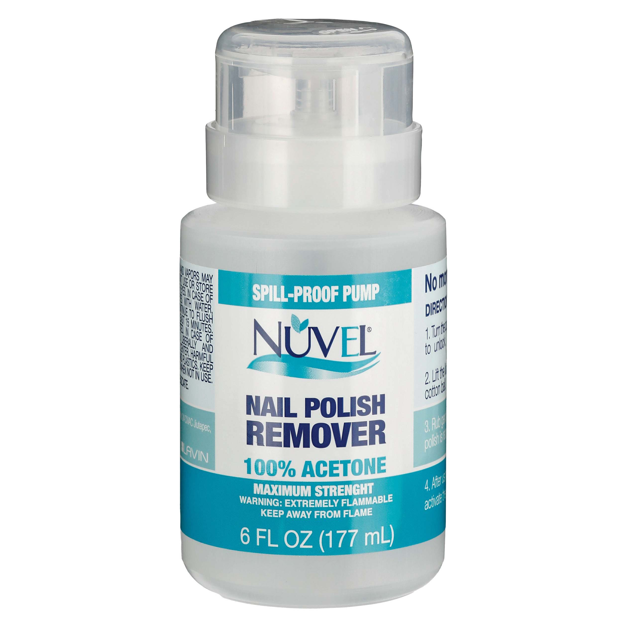 Nuvel Nail Polish Remover Maximum Strength with Pump Shop Polish Remover at HEB