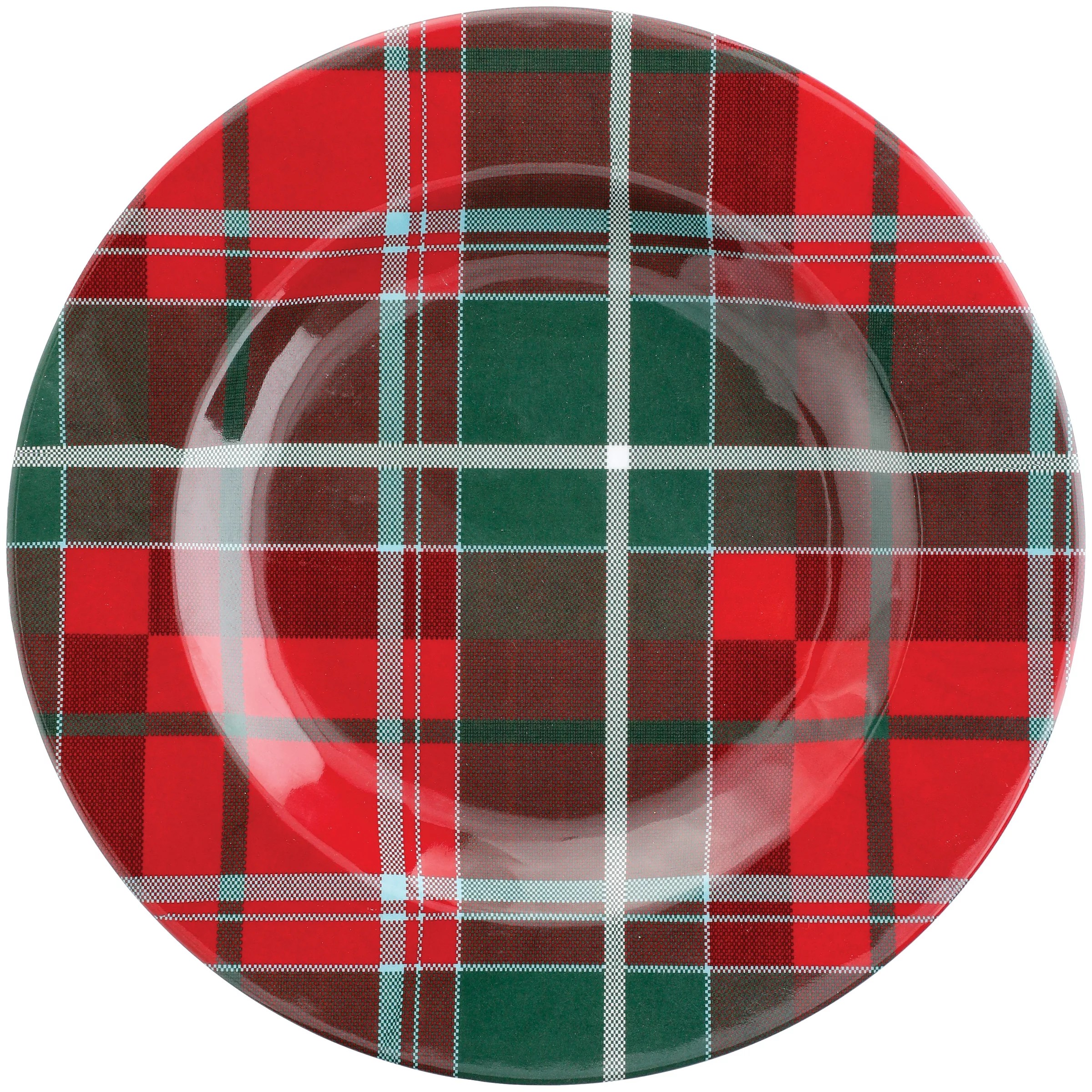 Thirty Fourth & Main Tartan Melamine Christmas Salad Plate Shop