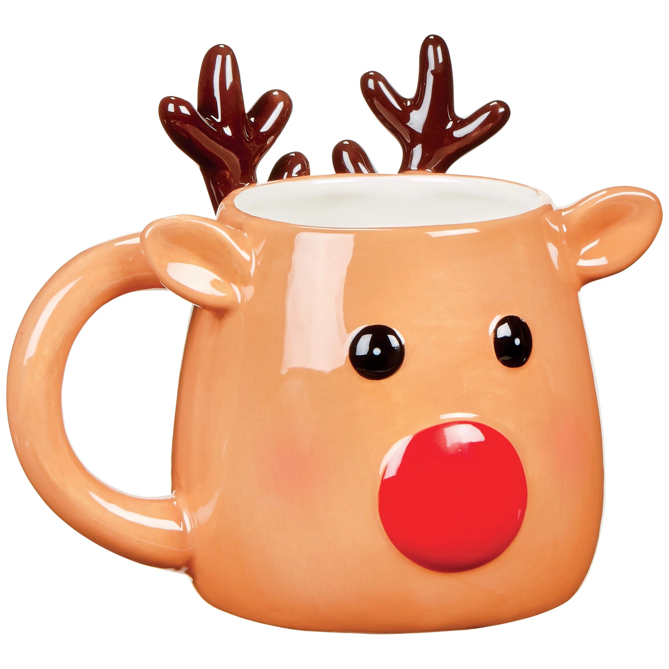 Thirty Fourth & Main Reindeer Christmas Ceramic Mug Shop Cups