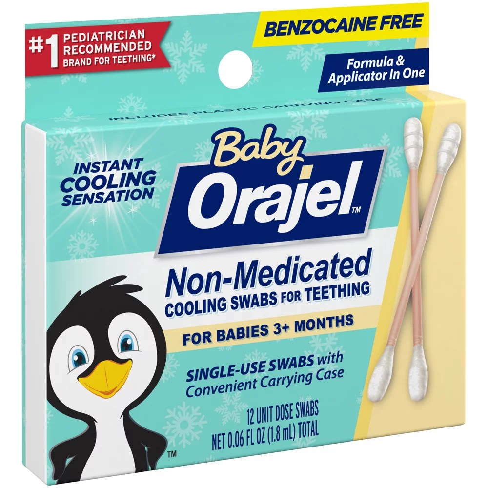 Baby Orajel NonMedicated Cooling Swabs For Teething Shop Teething at