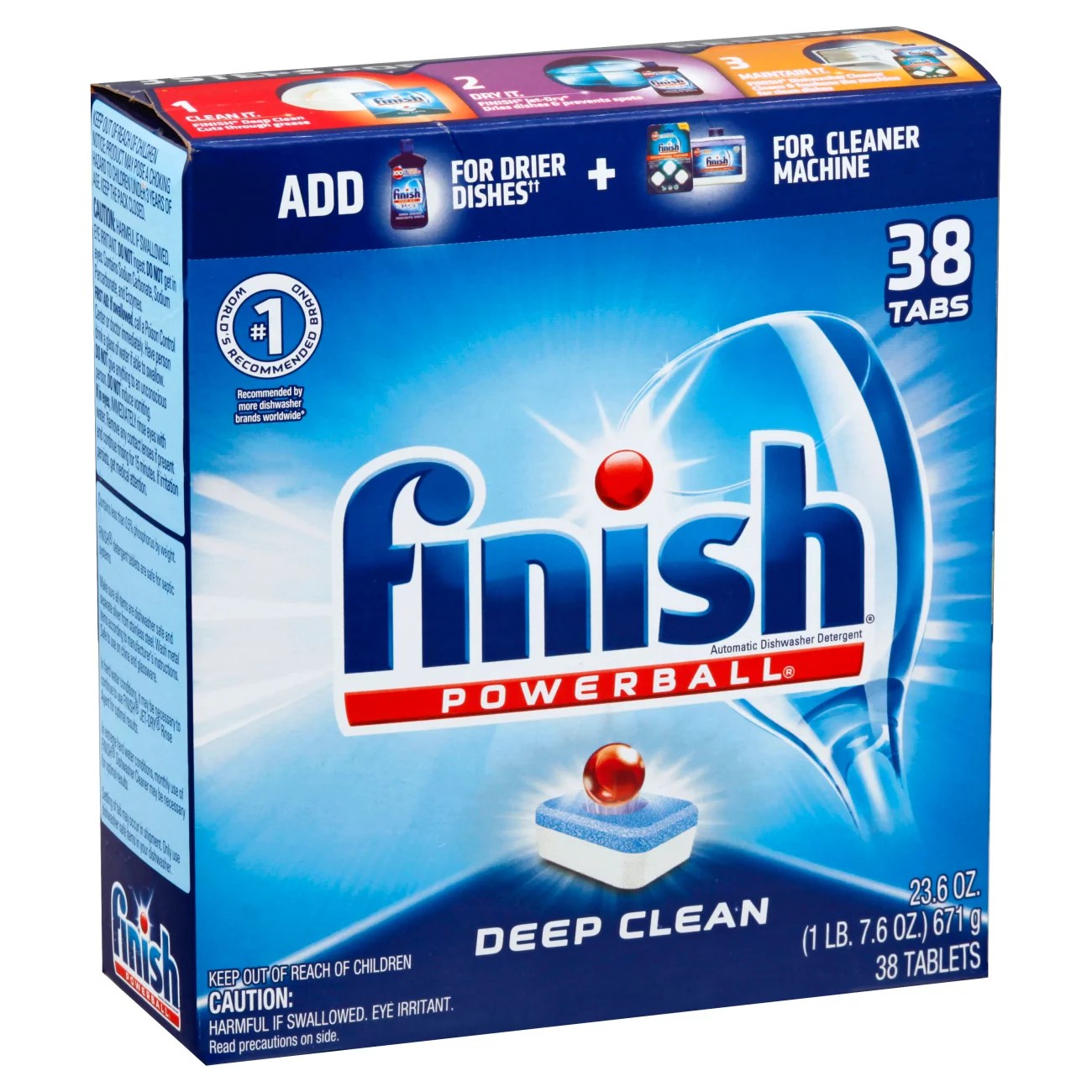 Finish Powerball Deep Clean Automatic Dishwasher Detergent Tabs Shop