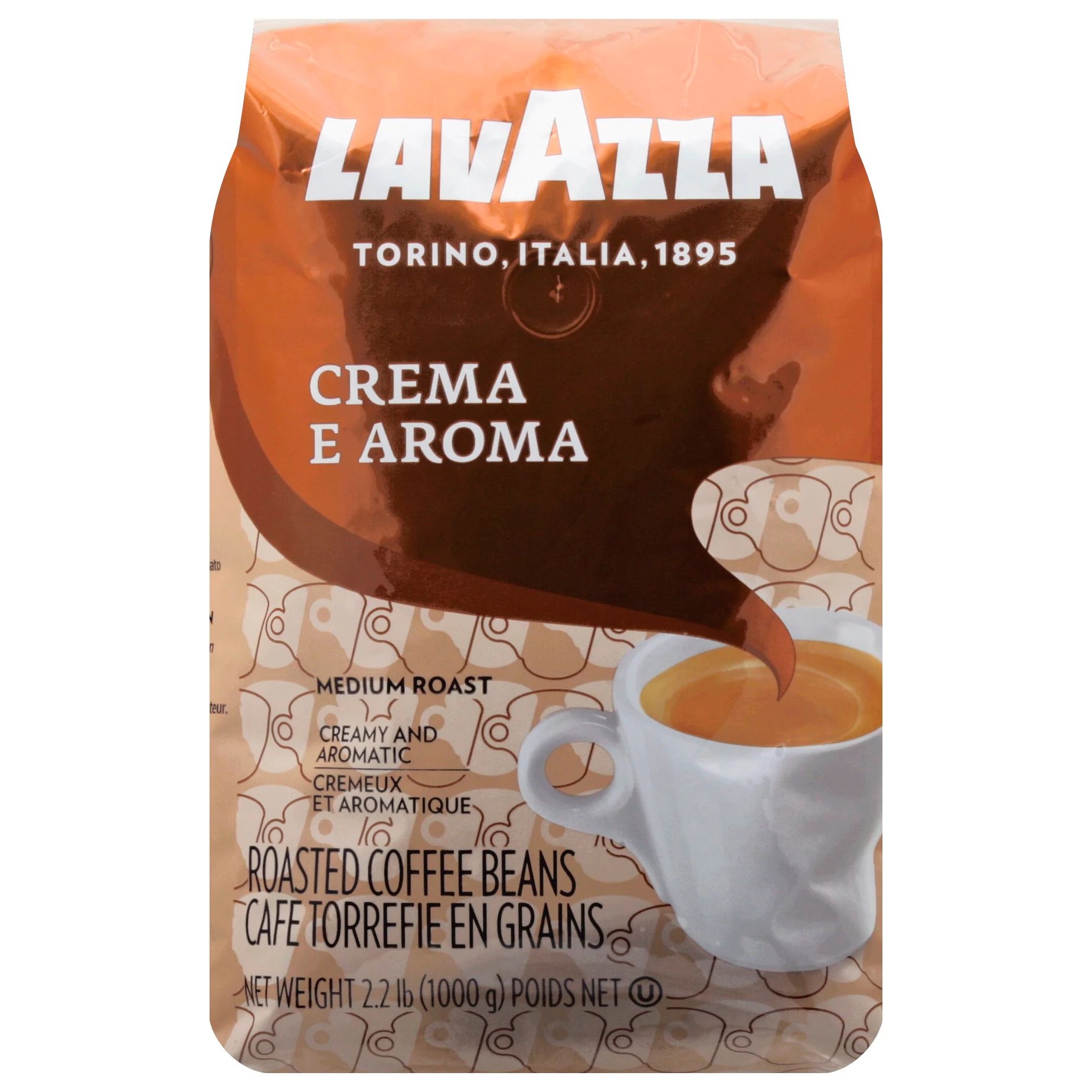 LavAzza Crema E Aroma Medium Roast Whole Bean Coffee Shop Coffee at HEB