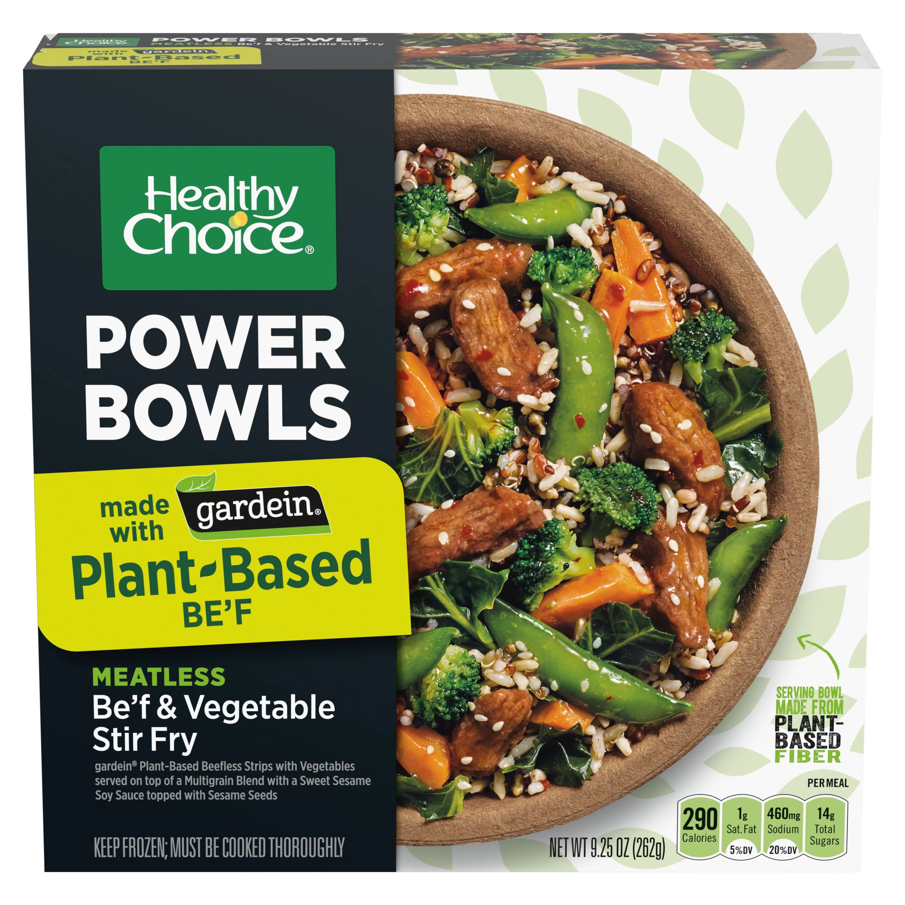 Healthy Choice Power Bowls Gardein Be'f & Vegetable Stir