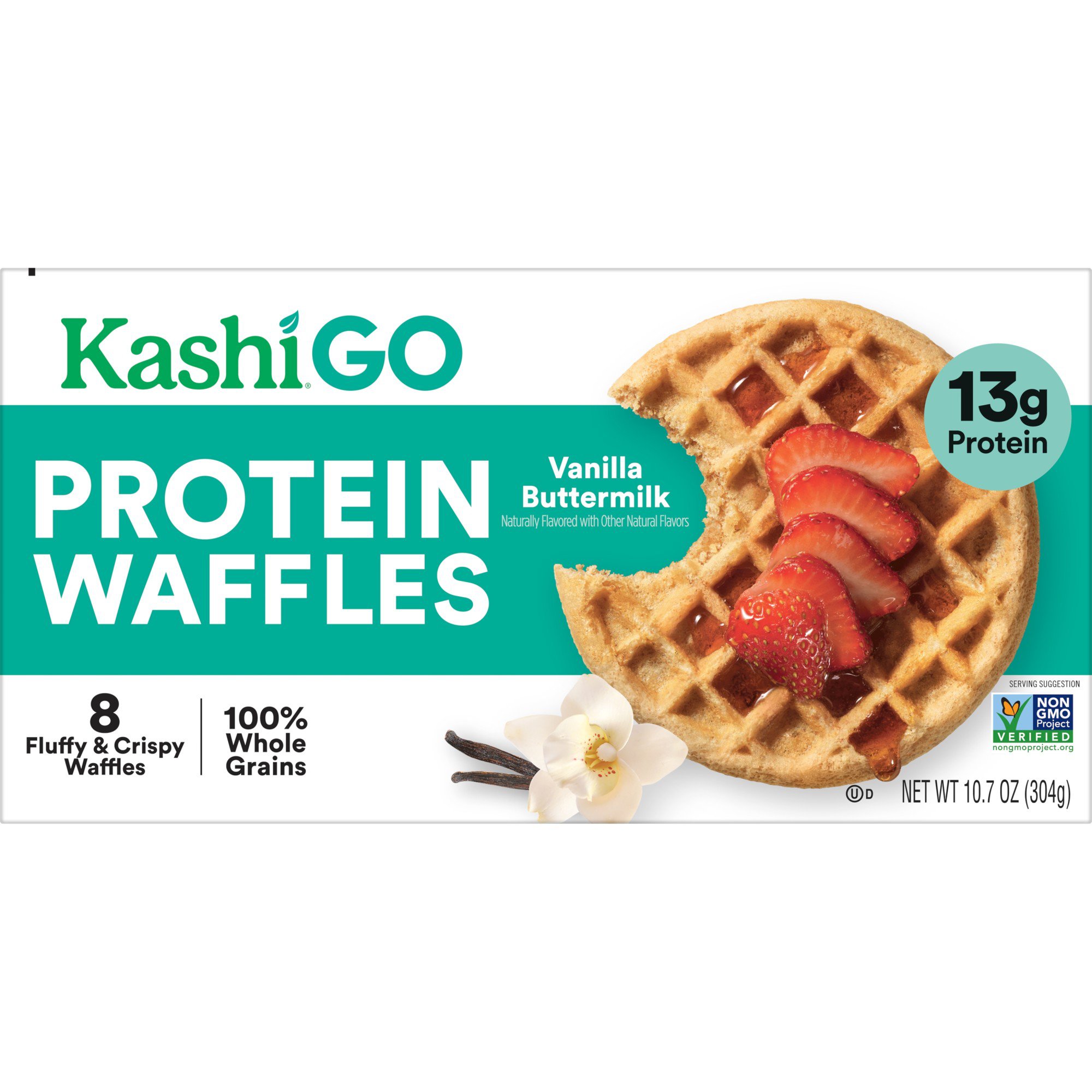 Kashi Go Vanilla Buttermilk Protein Waffles Shop Entrees & Sides at HEB